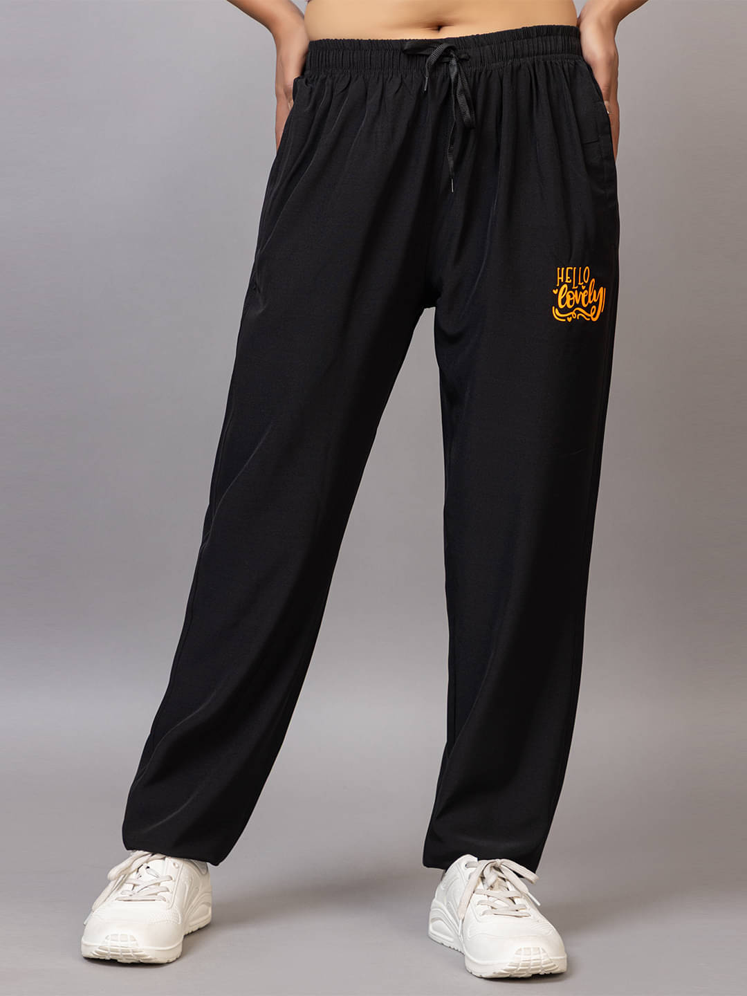     			PROBASIC Black Cotton Blend Women's Nightwear Pyjama ( Pack of 1 )