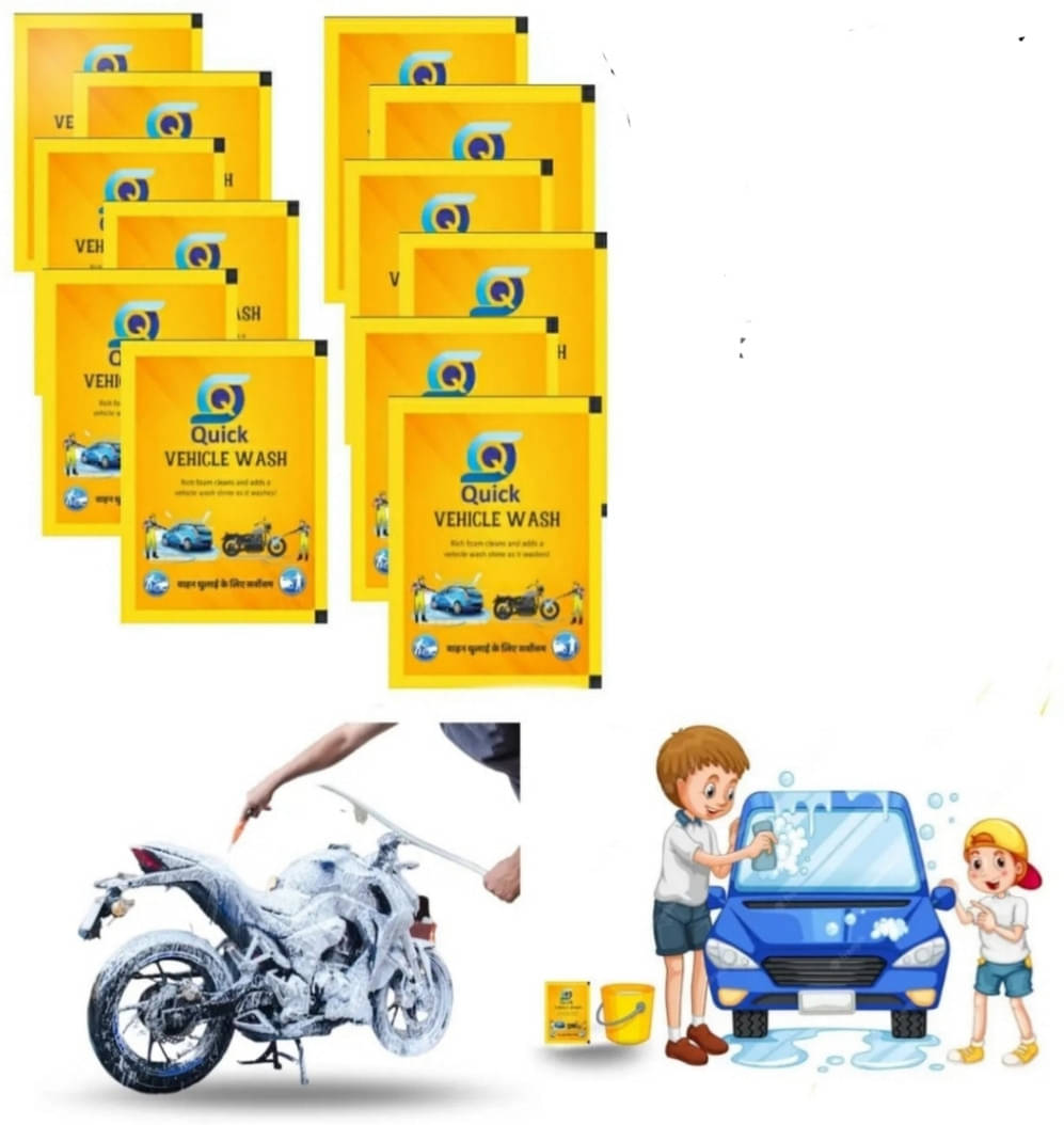     			Quickliquid vehicle wash 26 pouch Car Washing Liquid (520 ml)