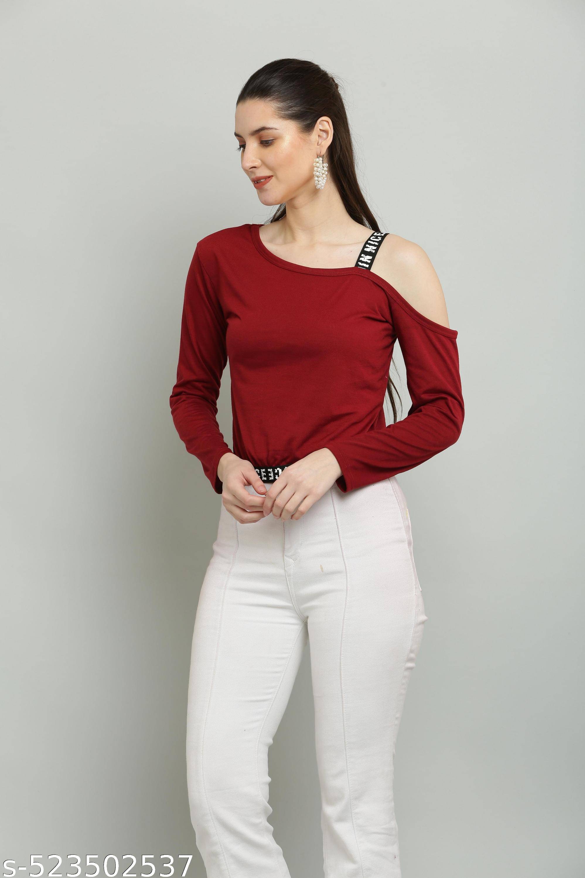     			RC NEOEN Women's Viscose Regular Top ( Maroon )