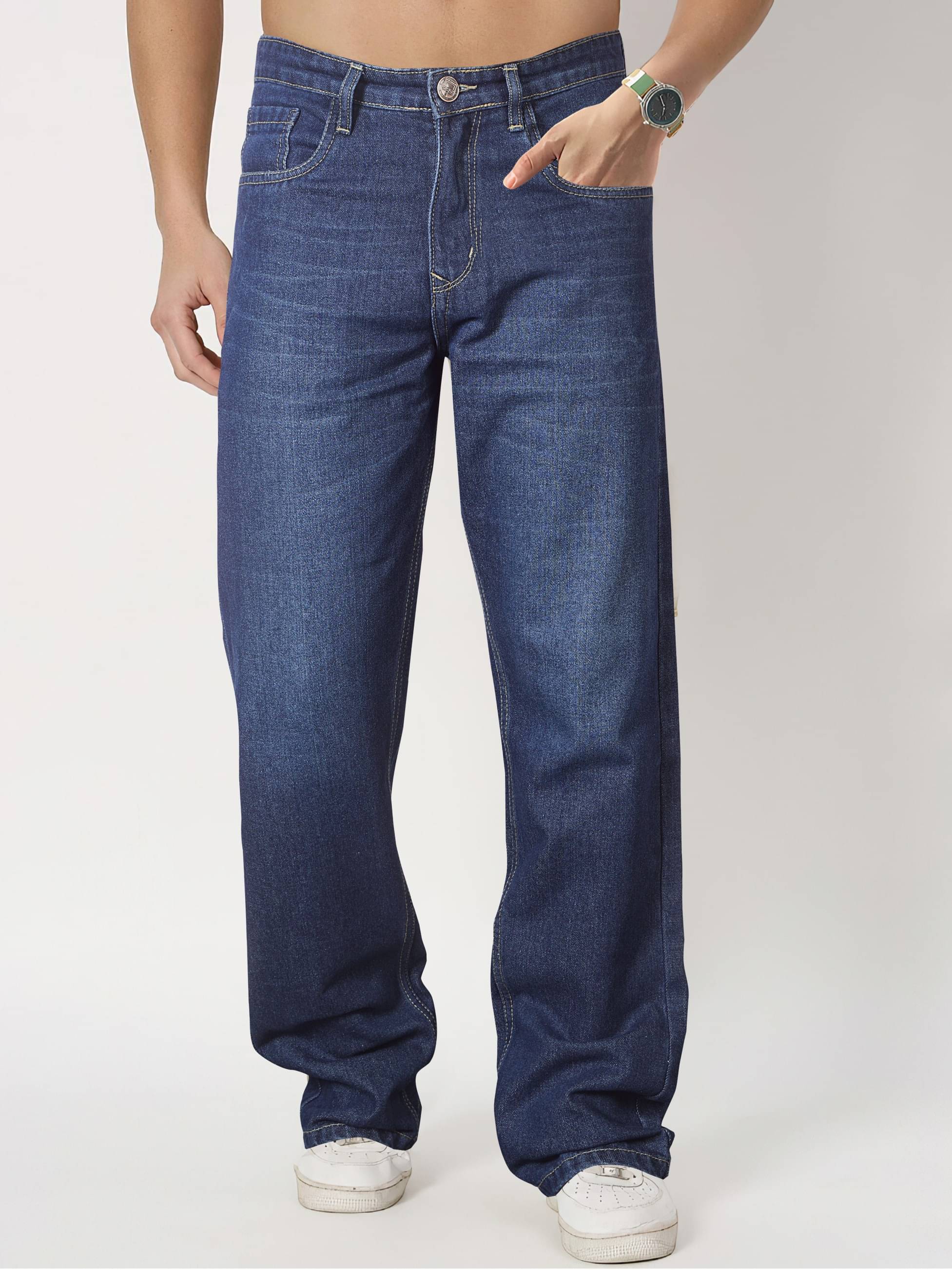    			RIG BONE Clean Look Men's Jeans - Dark Blue ( Pack of 1 )