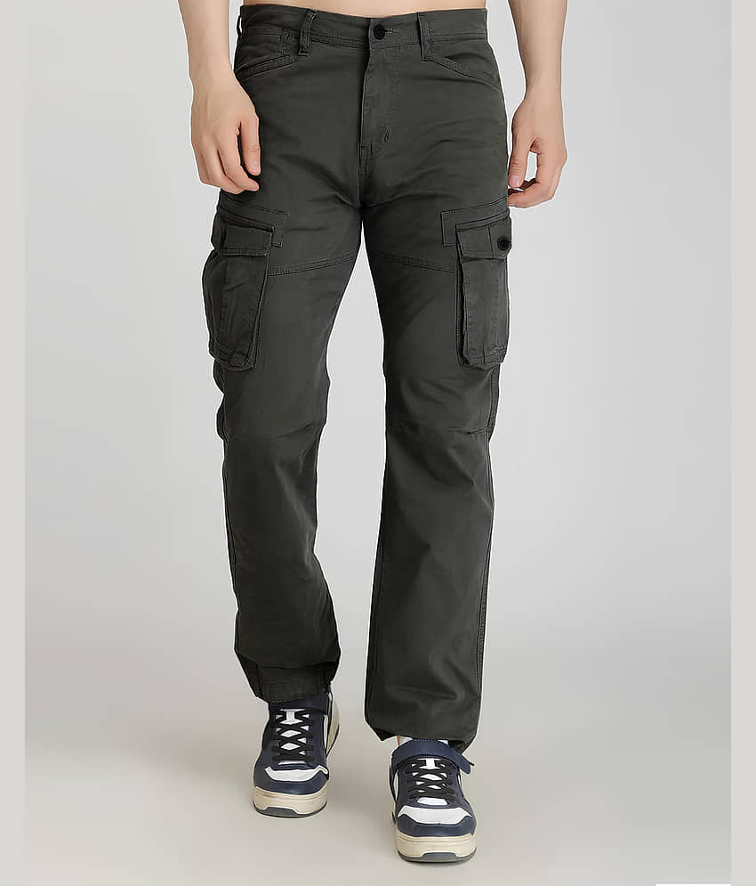 Reoutlook Regular Flat Men's Cargos - Black ( Pack of 1 ) - Trousers | Buy online on ZillyBuy