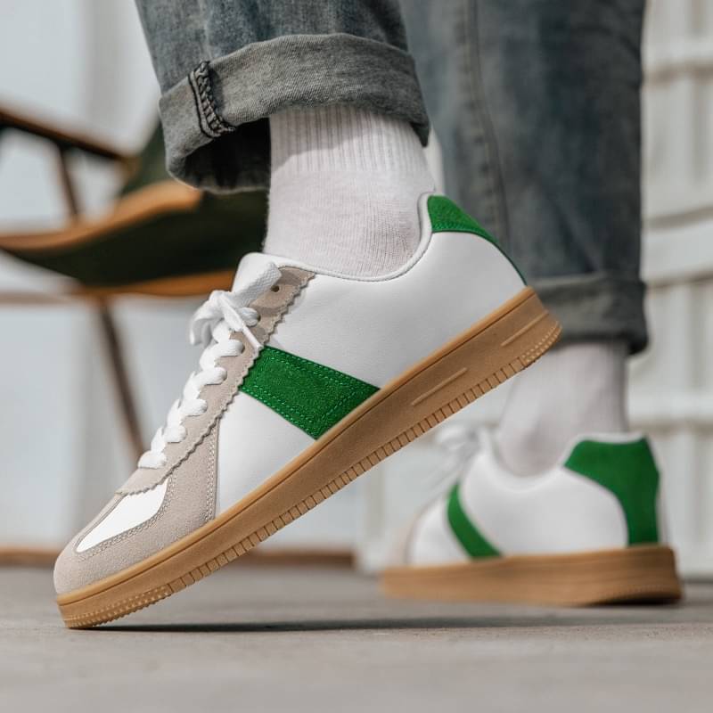     			SERSI Fashion Men's Casual Partywear Sneakers. Green Men's Sneakers