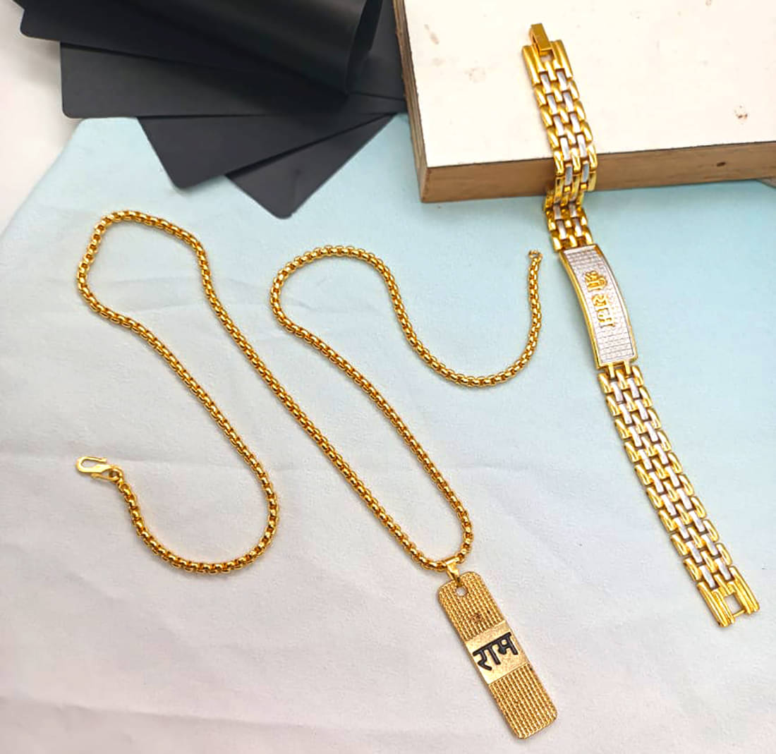     			SHANKHRAJ MA LL Gold Pendant set ( Pack of 1 )