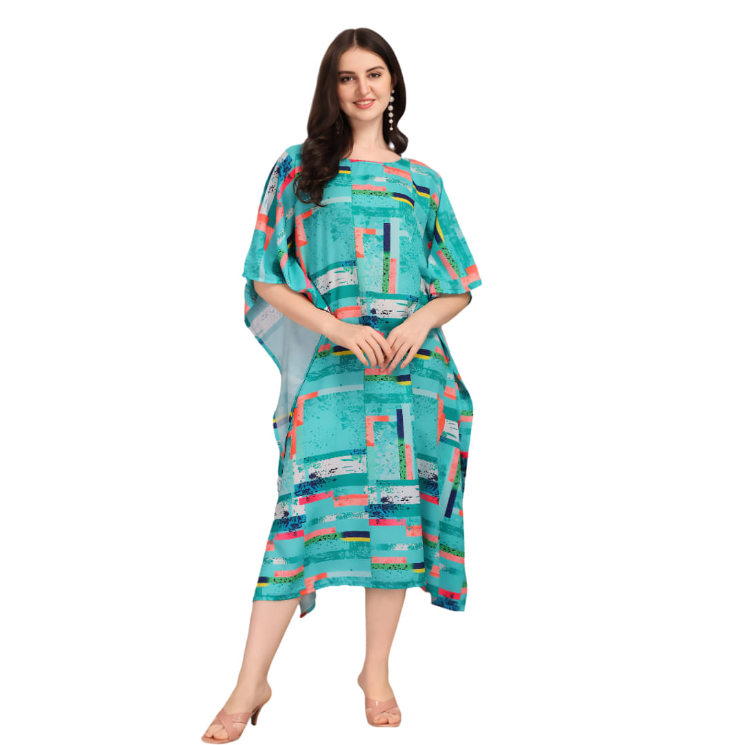 SILK SUTRA Multi Color Rayon Women's Nightwear Night Dress ( Pack of 1 ) SILK SUTRA Multi Color Rayon Women's Nightwear Night Dress ( Pack of 1 )