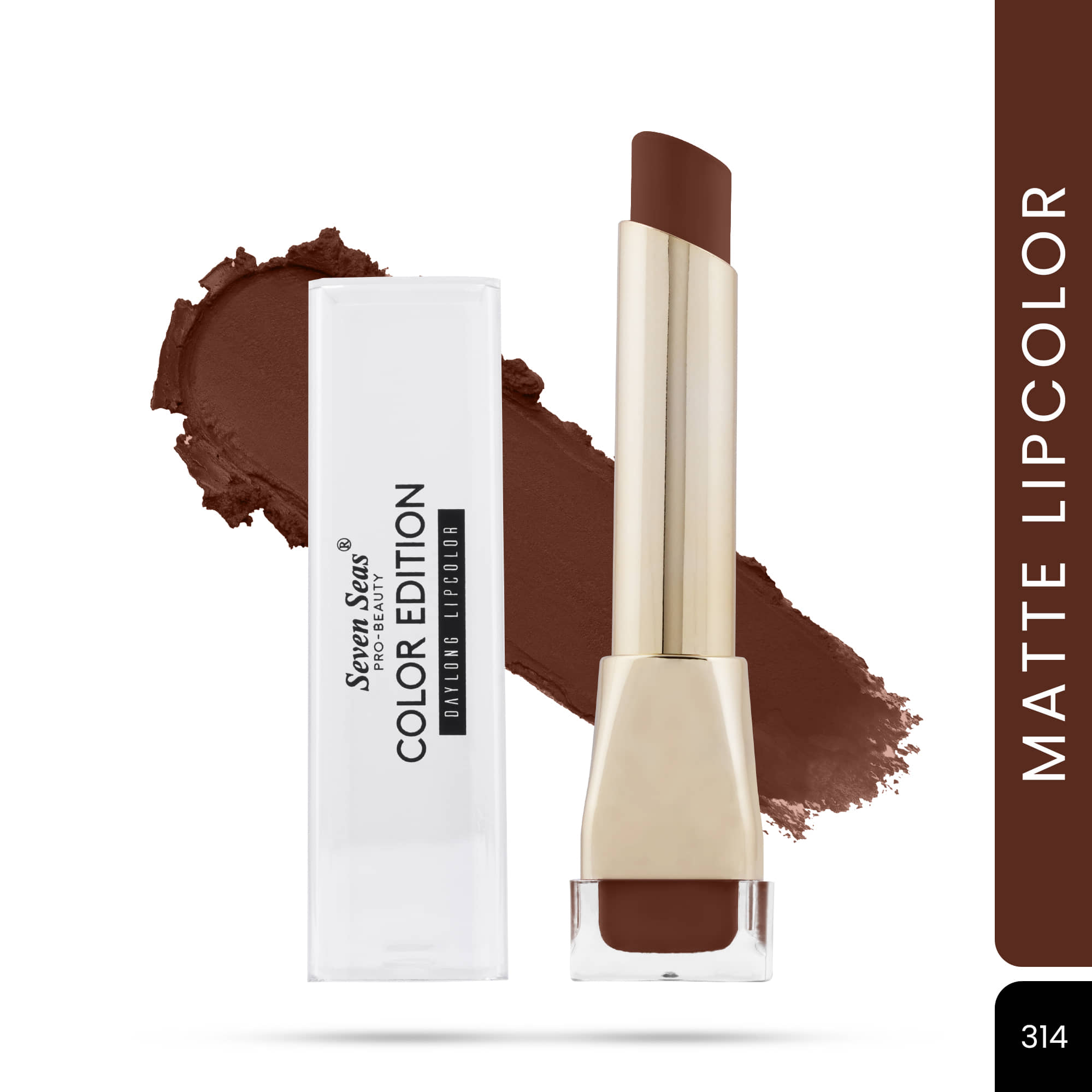 Seven Seas Coffee Brown Matte Lipstick 3.5G