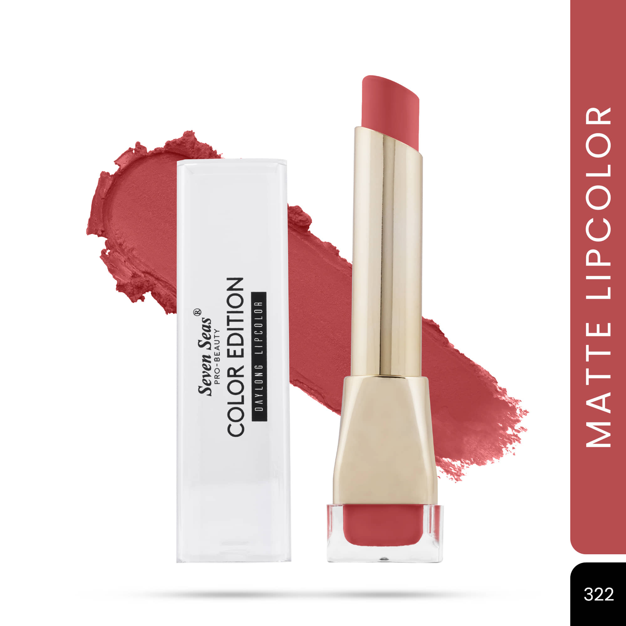 Seven Seas Coral Matte Lipstick 3.5g