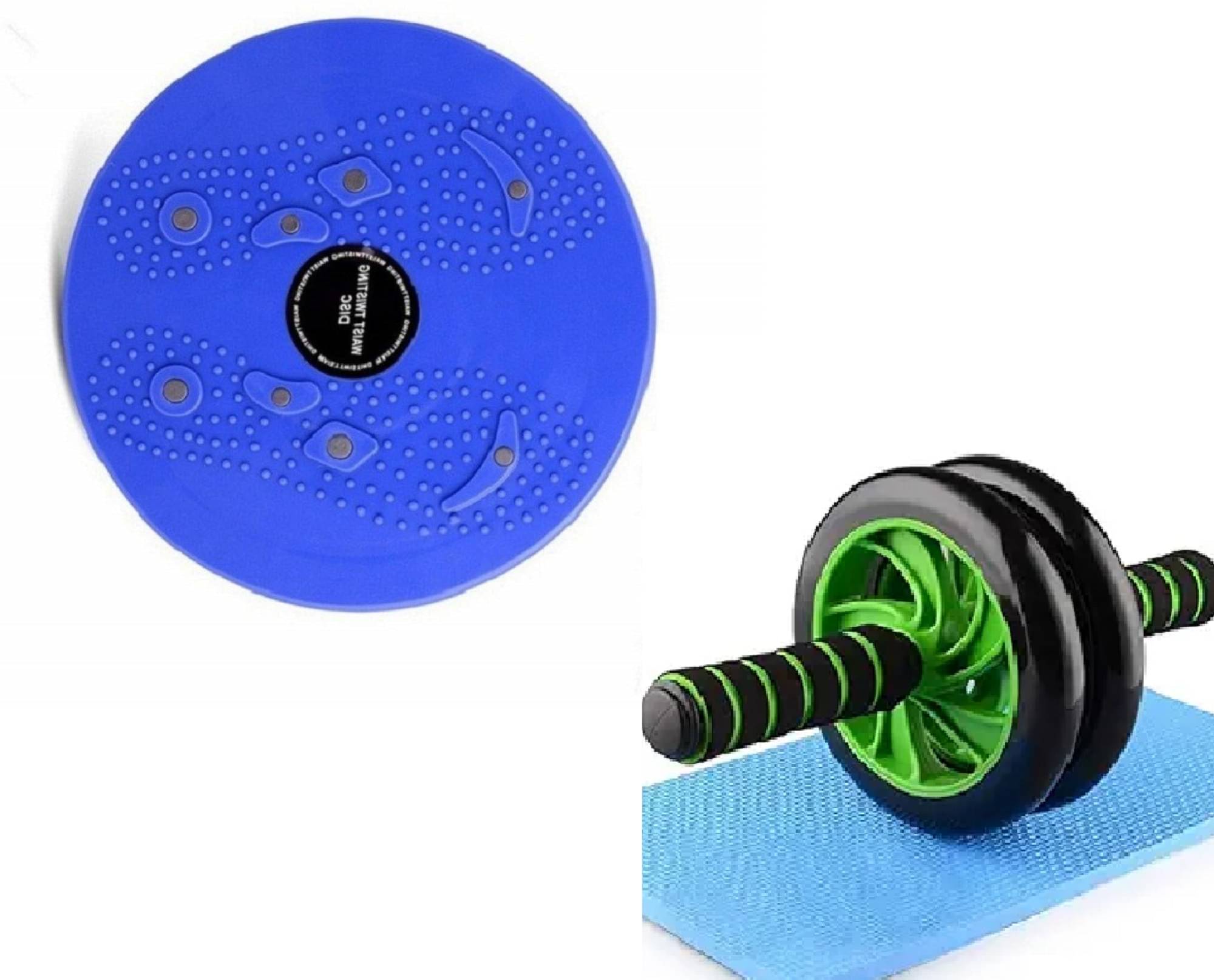     			Shopeleven Tummy Twister & Ab Roller Combo Pack  Dual Wheel Ab Roller,Body Toner ,Waist Trimmer, Fat Burner ,Fitness Accessories ,Ab Exerciser