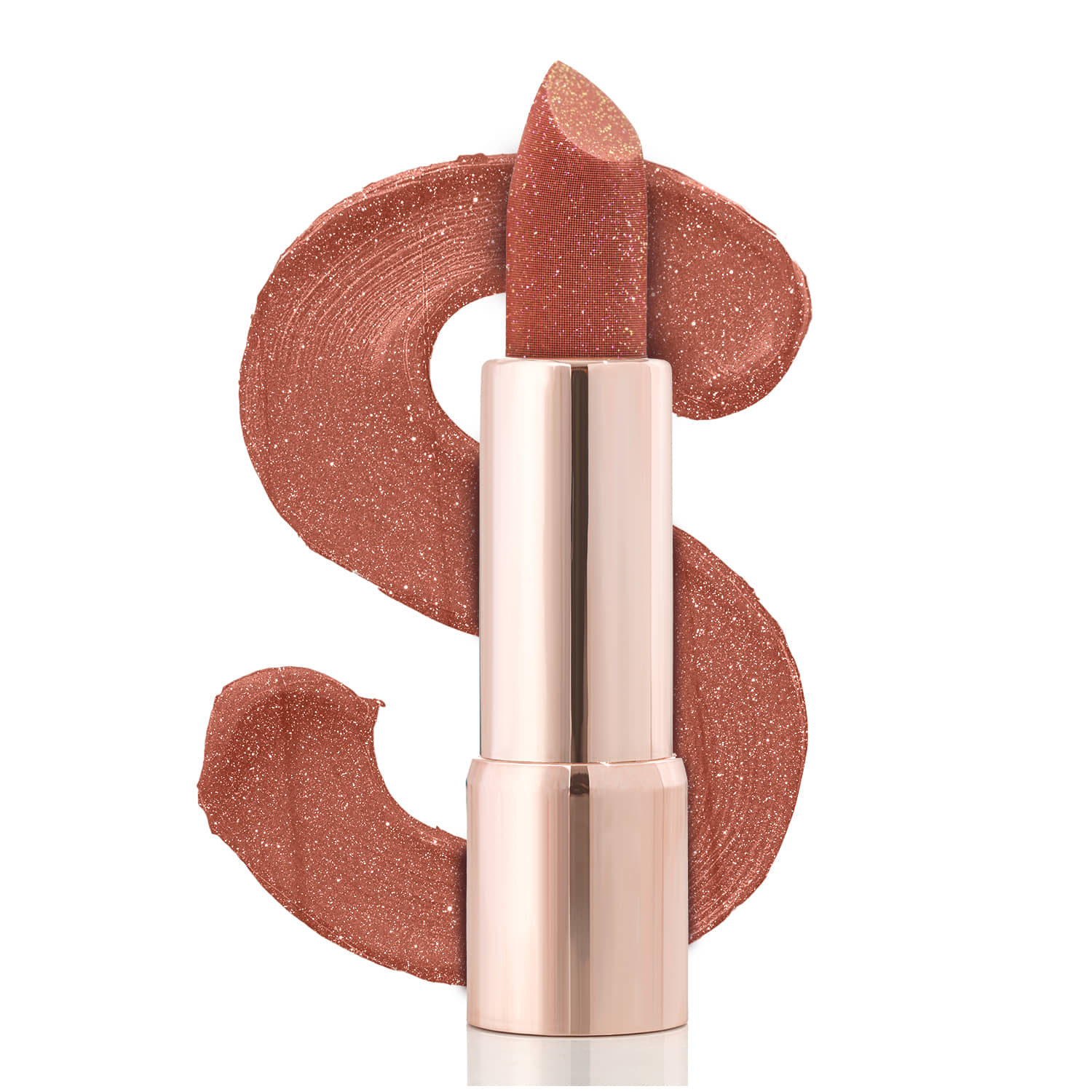 Swiss Beauty Mauve Glitter Lipstick 3