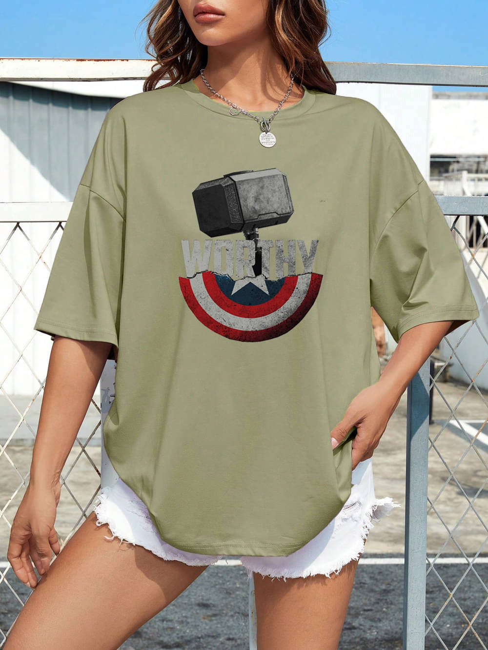     			VIOUR Women Cotton Printed Regular Fit Round Neck T-Shirt ( Mint Green )