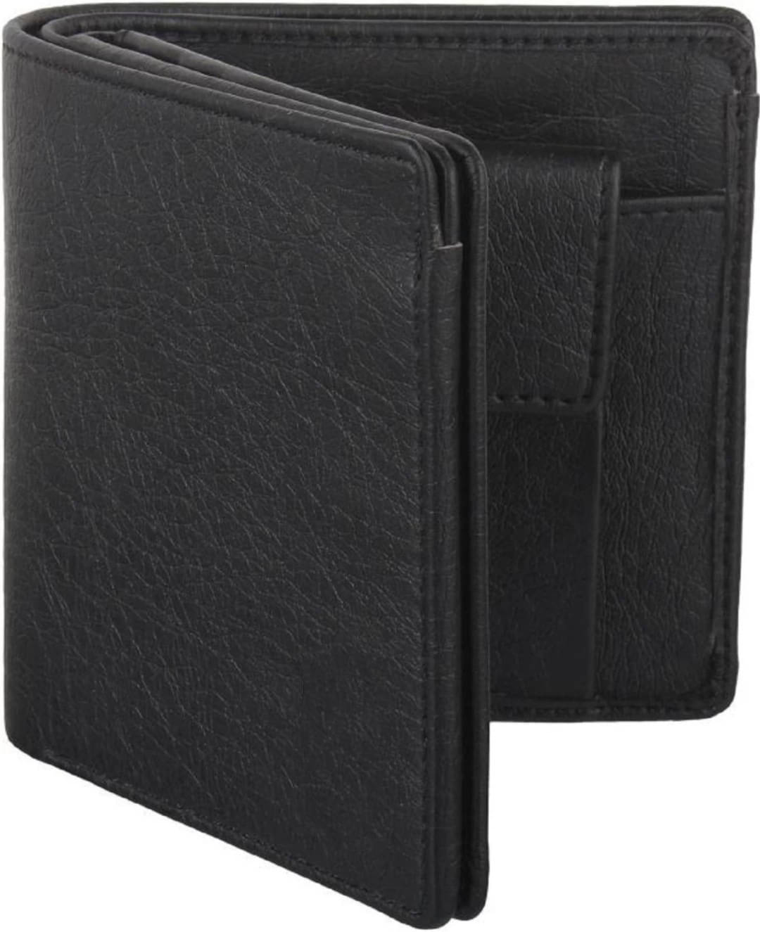     			WILDAUK PU Self Design Men's Regular Wallet With 7 Slots For Card ( Black , Pack of 1 )