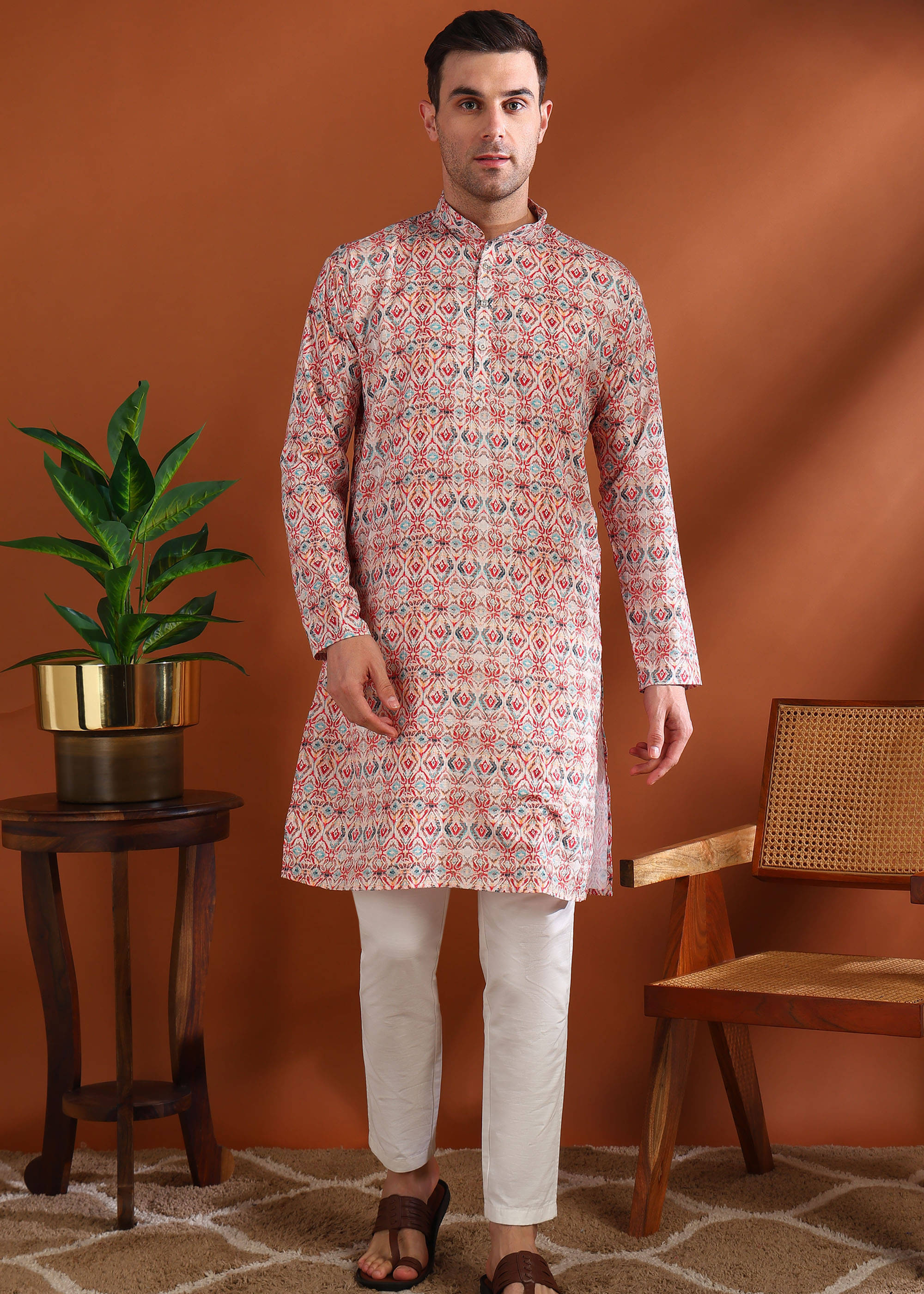 allan peter Cream Cotton Men's Regular Kurta ( Pack of 1 ) allan peter Cream Cotton Men's Regular Kurta ( Pack of 1 )