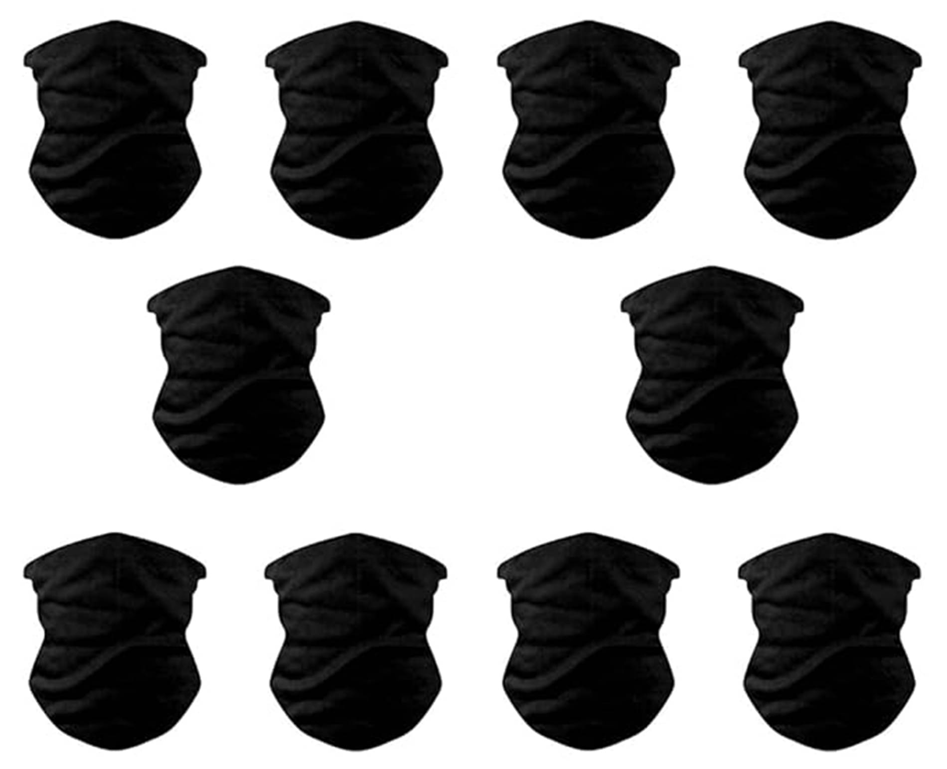 ATIPRIYA Pack of 10 Nylon Men's Headwrap ( Black ) ATIPRIYA Pack of 10 Nylon Men's Headwrap ( Black )