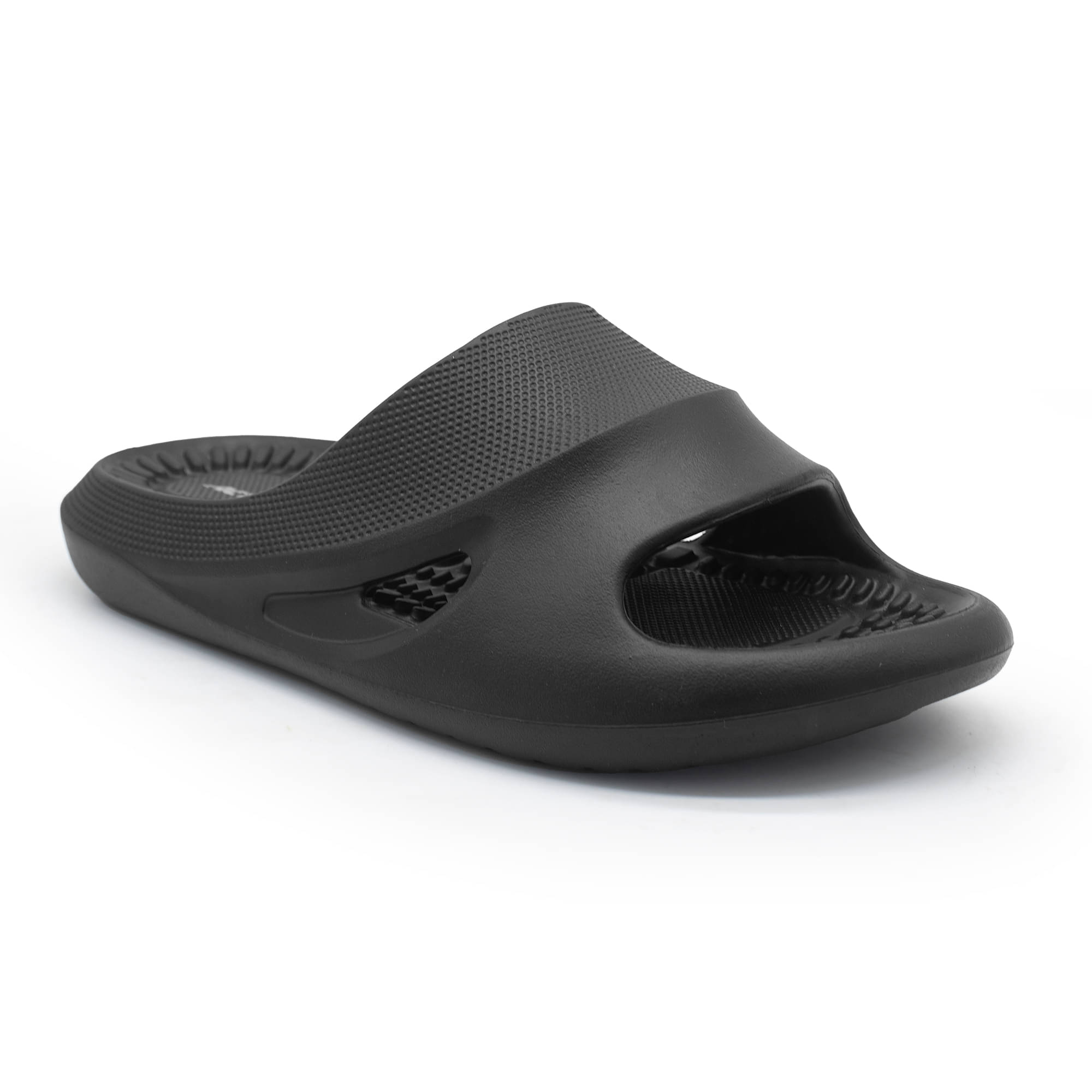     			Action Black Men's Slide Flip Flop