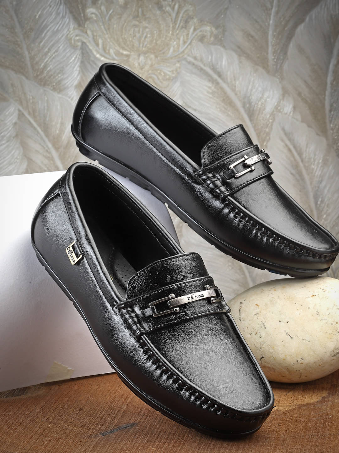     			Action Black Men's Slip on
