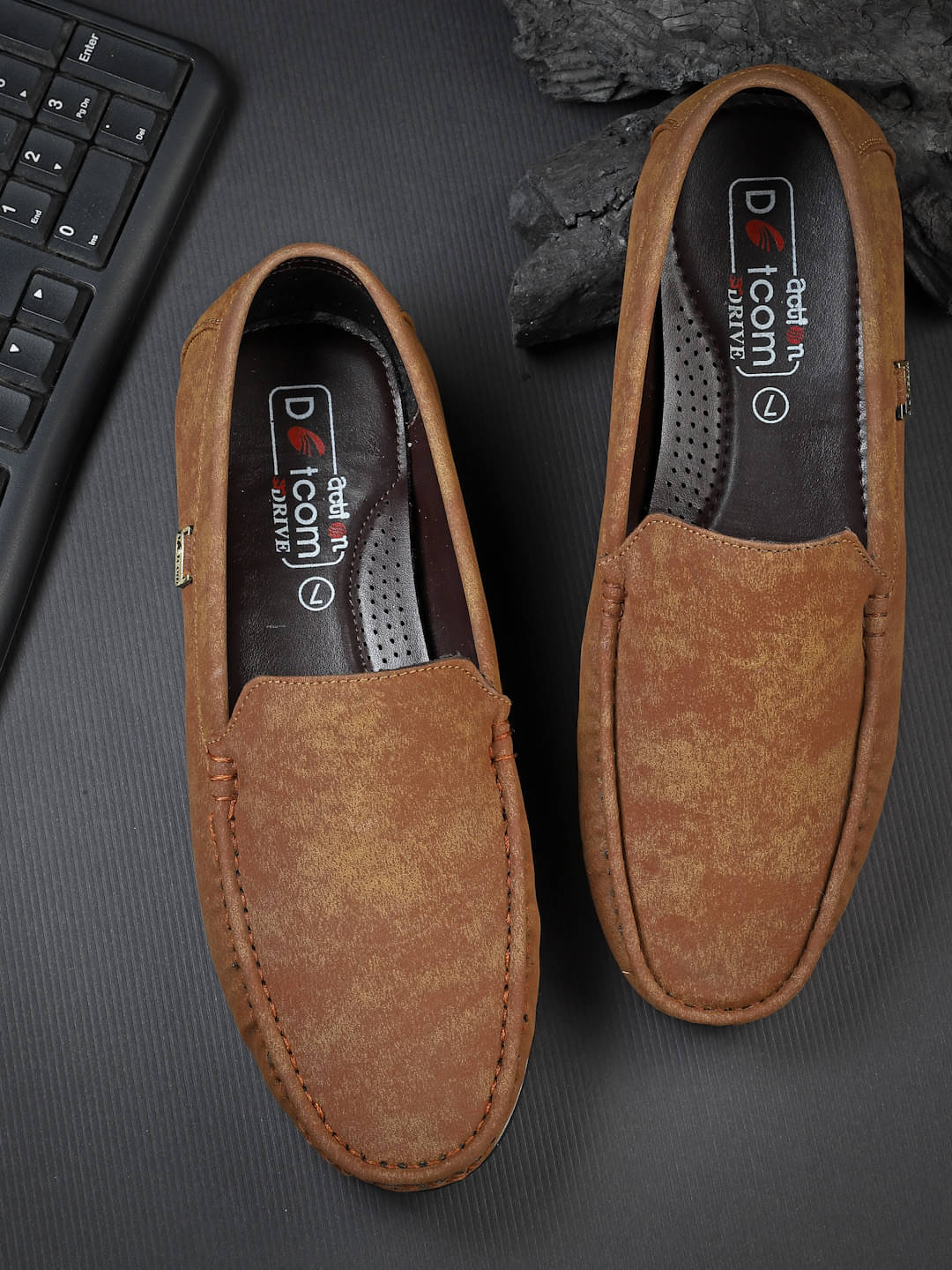    			Action Tan Men's Slip on