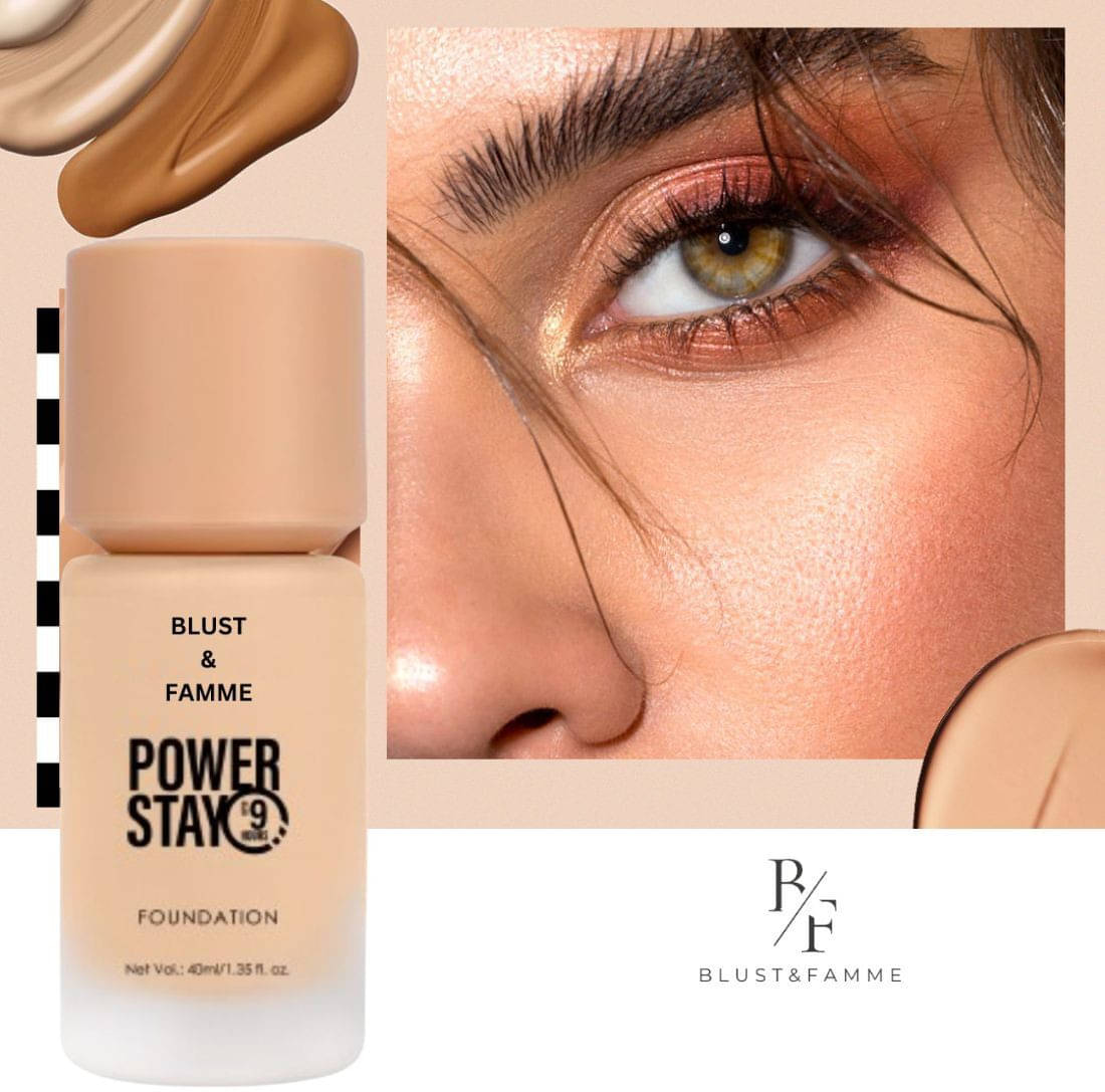 BLUST & FAMME High Coverage Absolute Matte Liquid Ivory Foundation For All Skin Types (Pack of 1 ) BLUST & FAMME High Coverage Absolute Matte Liquid Ivory Foundation For All Skin Types (Pack of 1 )