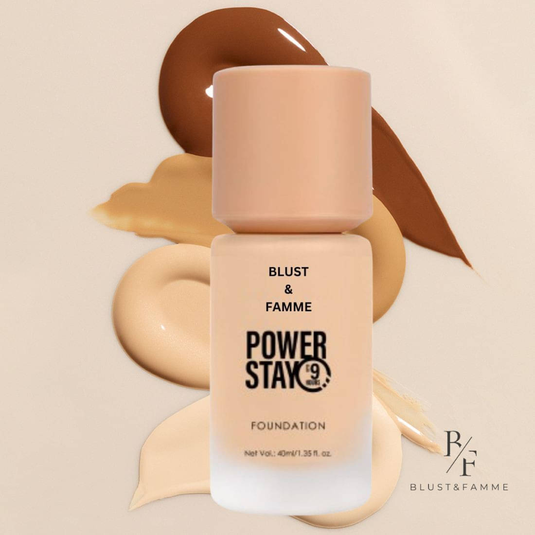     			BLUST & FAMME High Coverage Absolute Matte Liquid Ivory Foundation For All Skin Types (Pack of 1 )