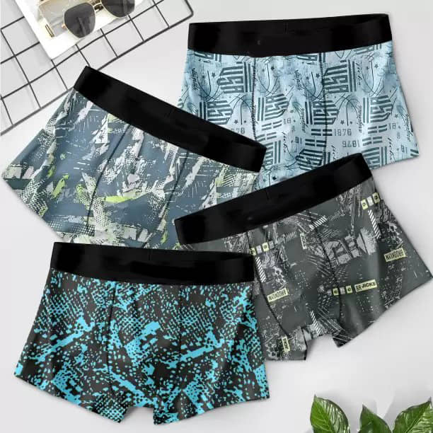 CAVENDRES Pack of 4 Cotton Blend Briefs For Men's ( Multicolor3 )
