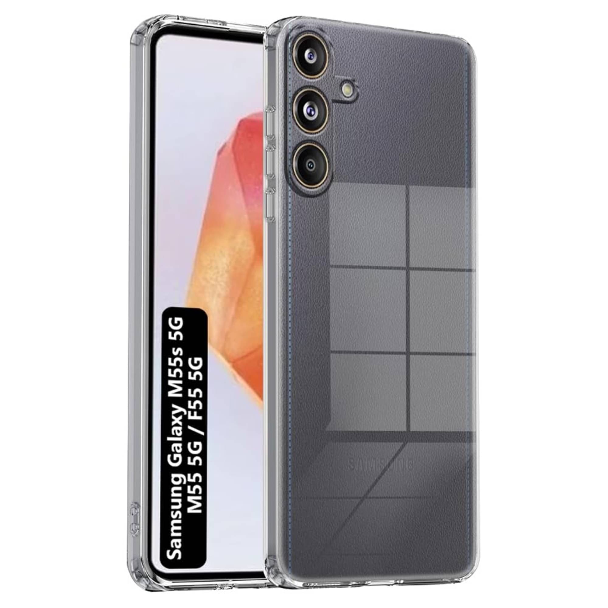     			Case Vault Covers Silicon Soft cases Compatible For Silicon Samsung Galaxy F55 5G ( )