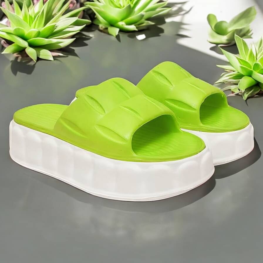 EASTERN CLUB Green Women's Slip On Heels EASTERN CLUB Green Women's Slip On Heels