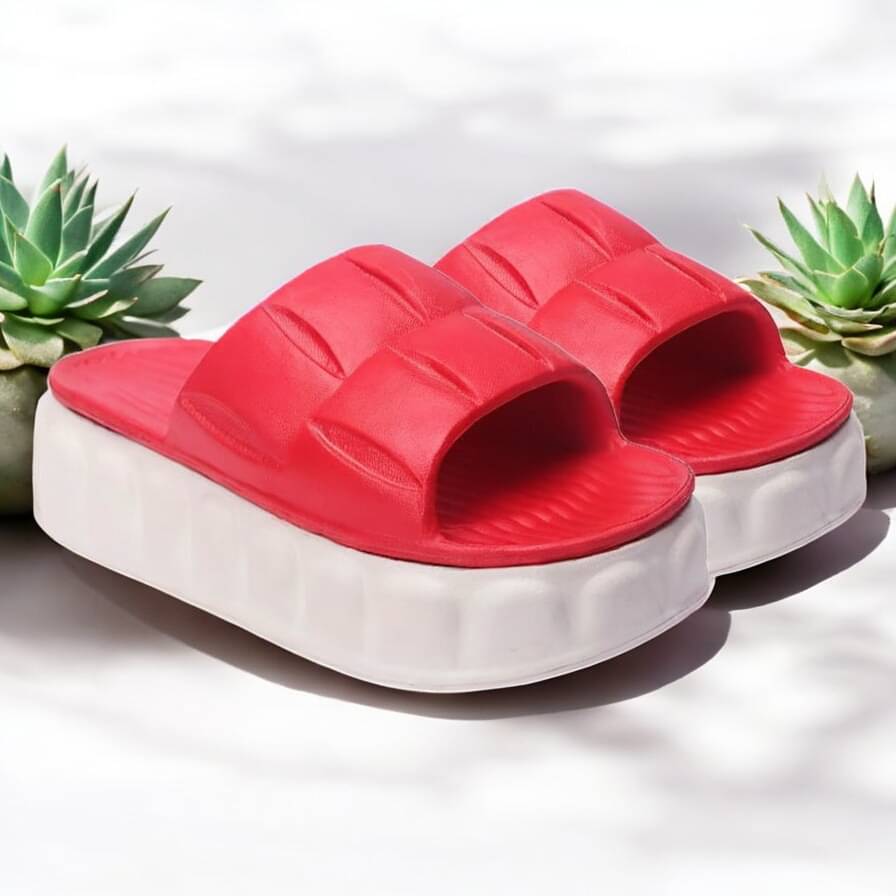 EASTERN CLUB Red Women's Slip On Heels EASTERN CLUB Red Women's Slip On Heels