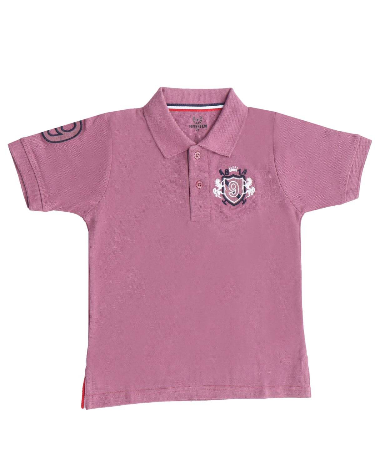     			FEVERFEW Pack of 1 Boys Cotton Blend T-Shirt ( Purple )
