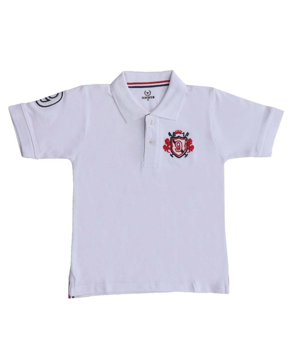     			FEVERFEW Pack of 5 Boys Cotton Blend T-Shirt ( White )