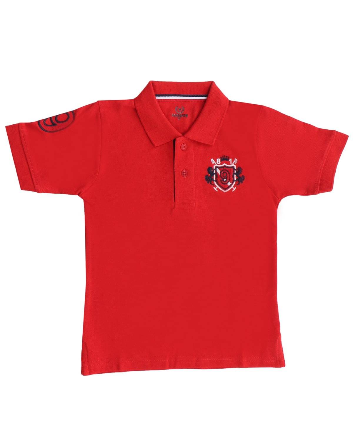     			FEVERFEW Pack of 2 Boys Cotton Blend T-Shirt ( Red )