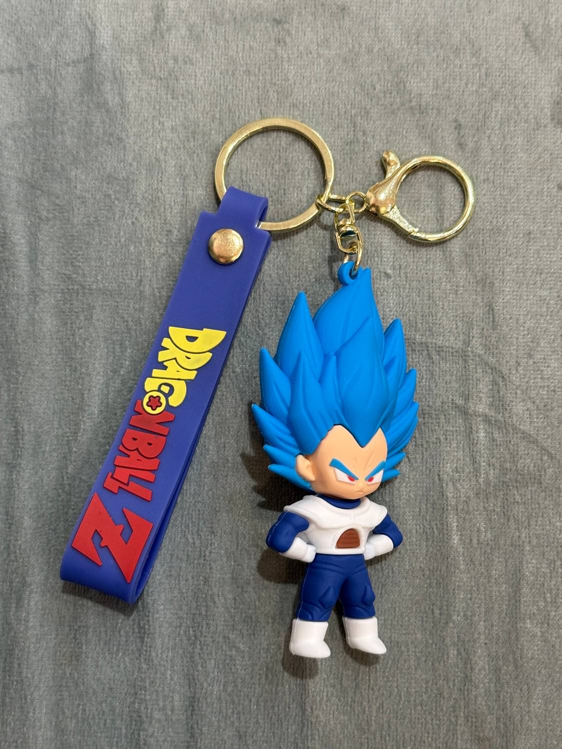     			Cute Vegeta Dragon Ball Anime 3D Silicone keychain Bag Charm For Boys & Girls Key Chain