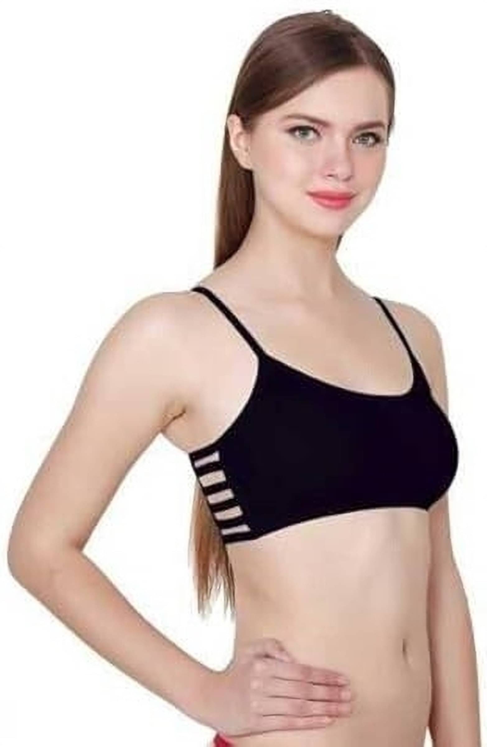     			Generic Pack of 1 Cotton Blend Lightly Padded Everyday Bra For Women ( Black )