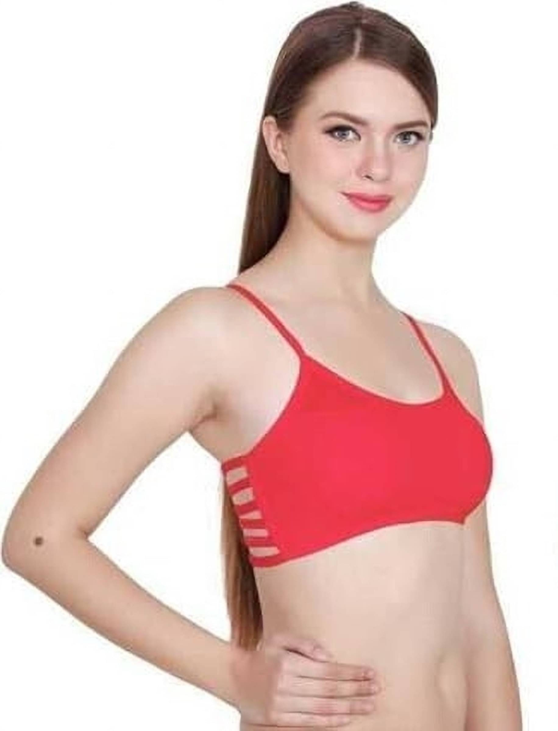     			Generic Pack of 1 Cotton Blend Lightly Padded Everyday Bra For Women ( Red )