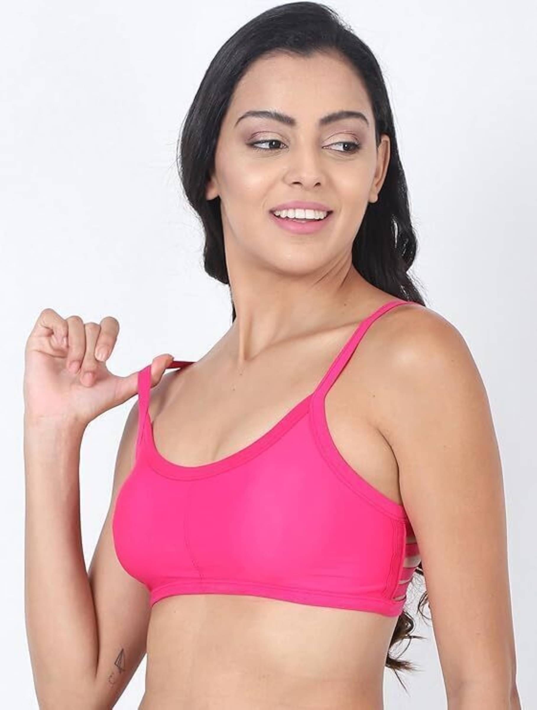 Generic Pack of 1 Cotton Blend Lightly Padded Everyday Bra For Women ( Pink ) Generic Pack of 1 Cotton Blend Lightly Padded Everyday Bra For Women ( Pink )