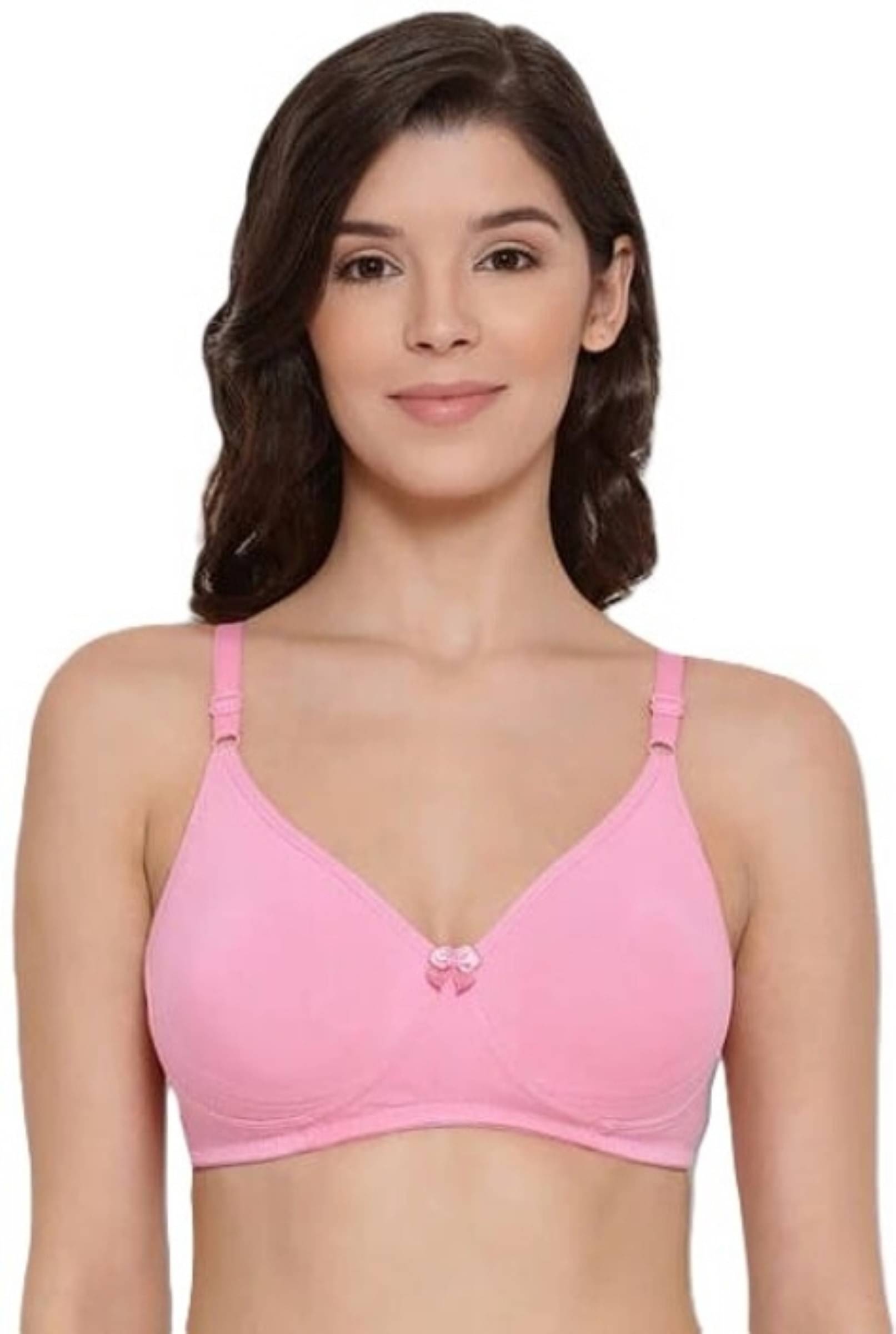 Generic Pack of 1 Cotton Non Padded Everyday Bra For Women ( Pink ) Generic Pack of 1 Cotton Non Padded Everyday Bra For Women ( Pink )