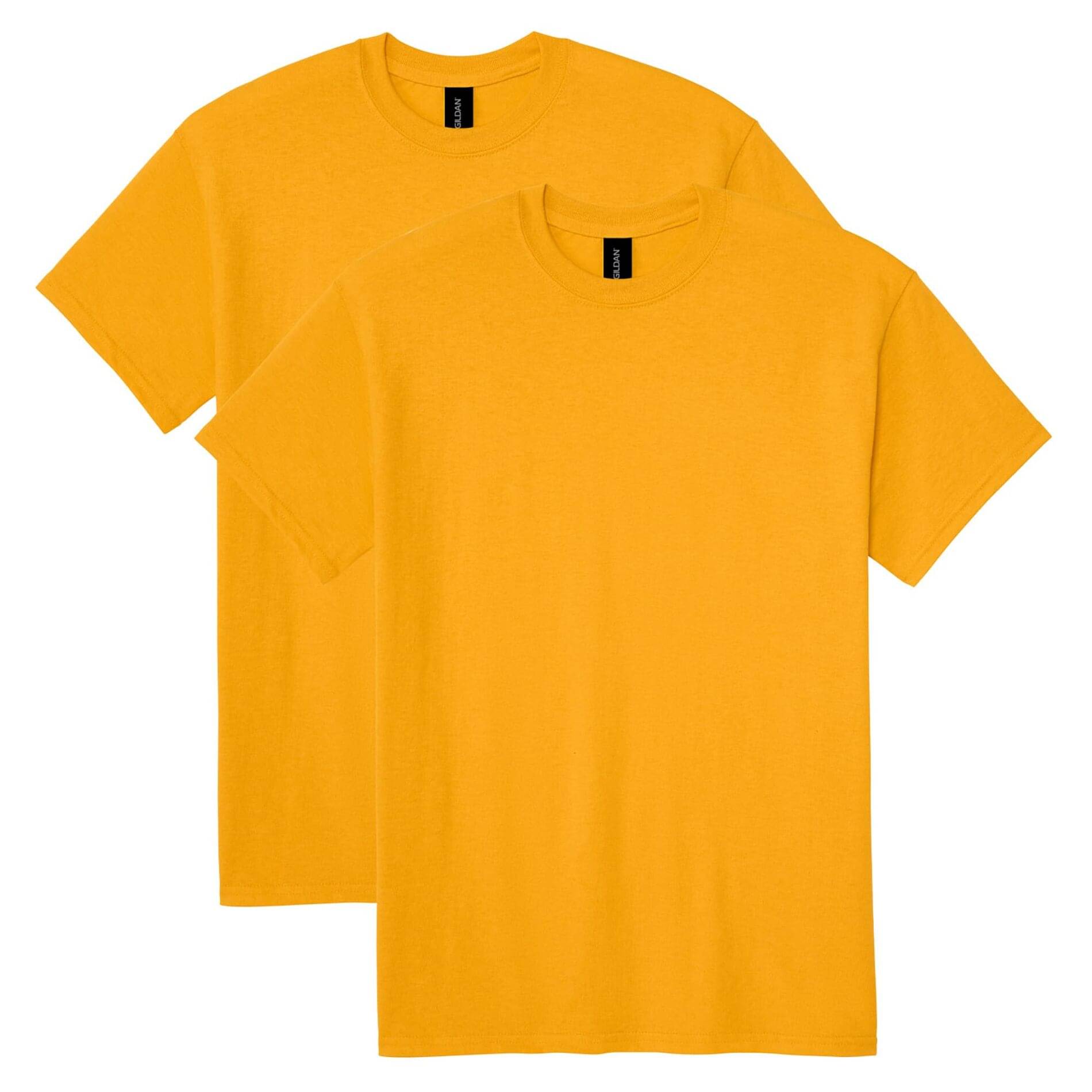 Gildan Men Cotton Regular Fit Solid T-Shirt ( Gold ) Gildan Men Cotton Regular Fit Solid T-Shirt ( Gold )