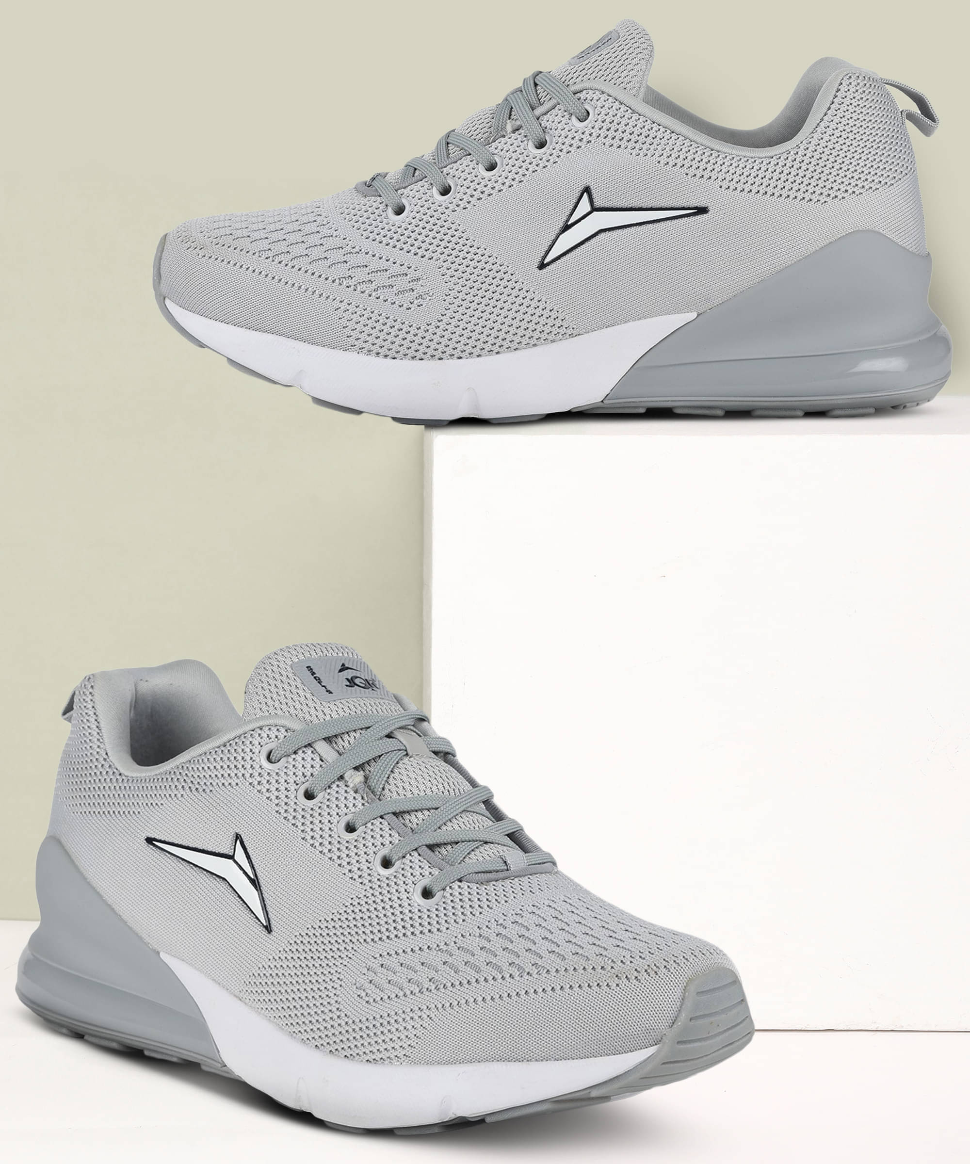 JQR DJ PLUS Light Grey Men's Sports Running Shoes     			JQR DJ PLUS Light Grey Men's Sports Running Shoes