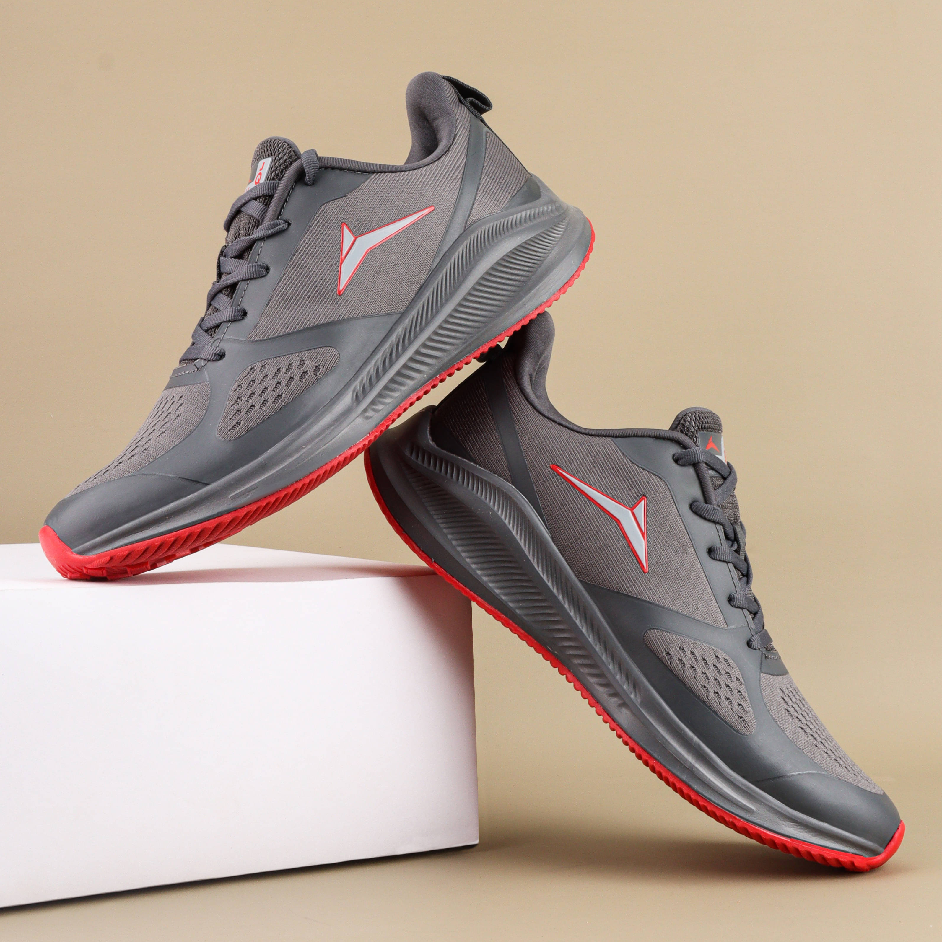 JQR GLOBAL PLUS Dark Grey Men's Sports Running Shoes JQR GLOBAL PLUS Dark Grey Men's Sports Running Shoes