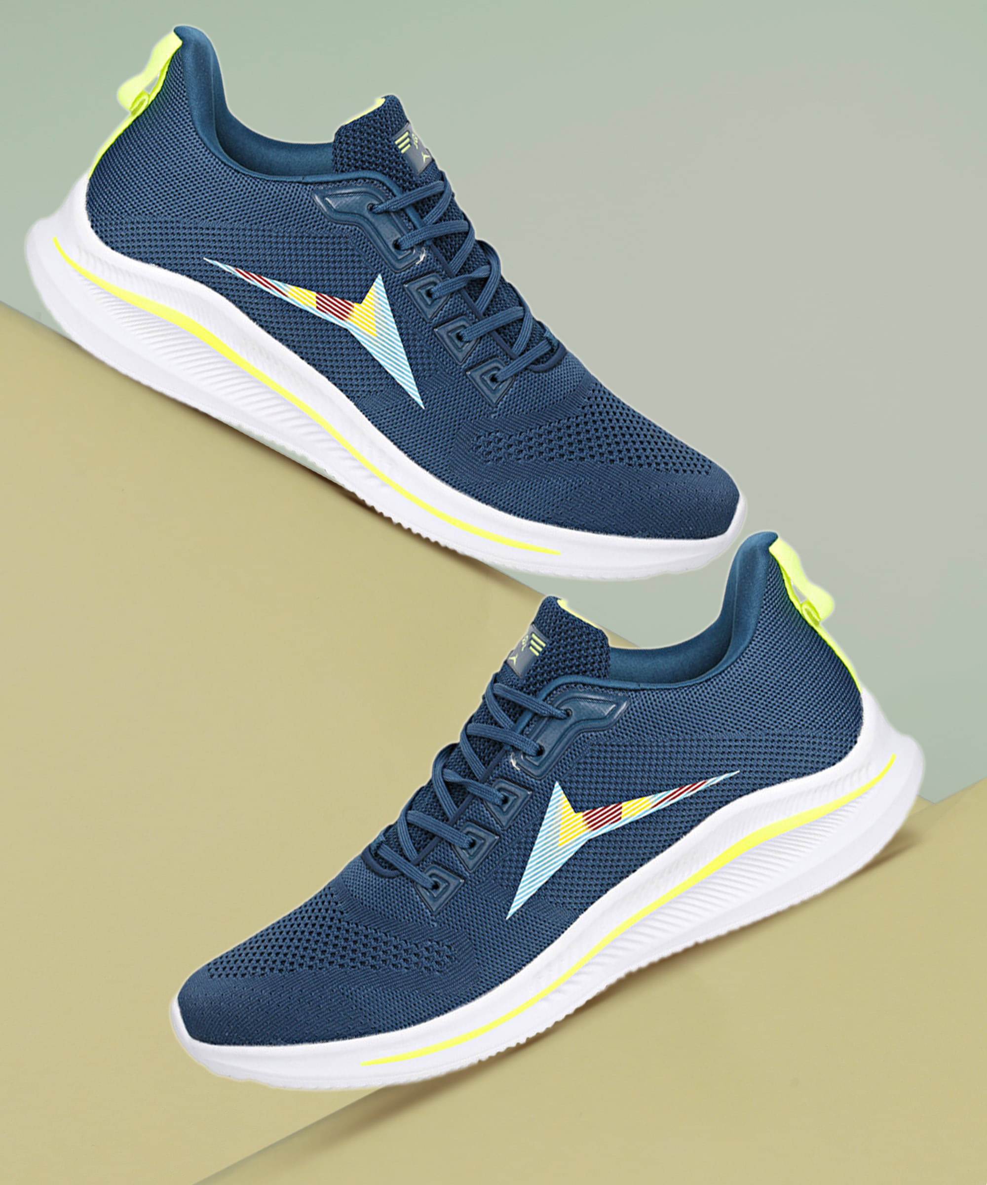 JQR RAINBOW PLUS Green Men's Sports Running Shoes JQR RAINBOW PLUS Green Men's Sports Running Shoes