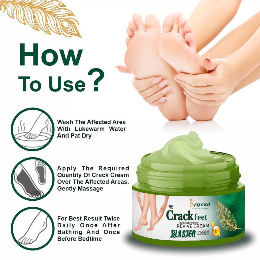 Keyoza Cracked skin repair Cream for All year ( 50 g )