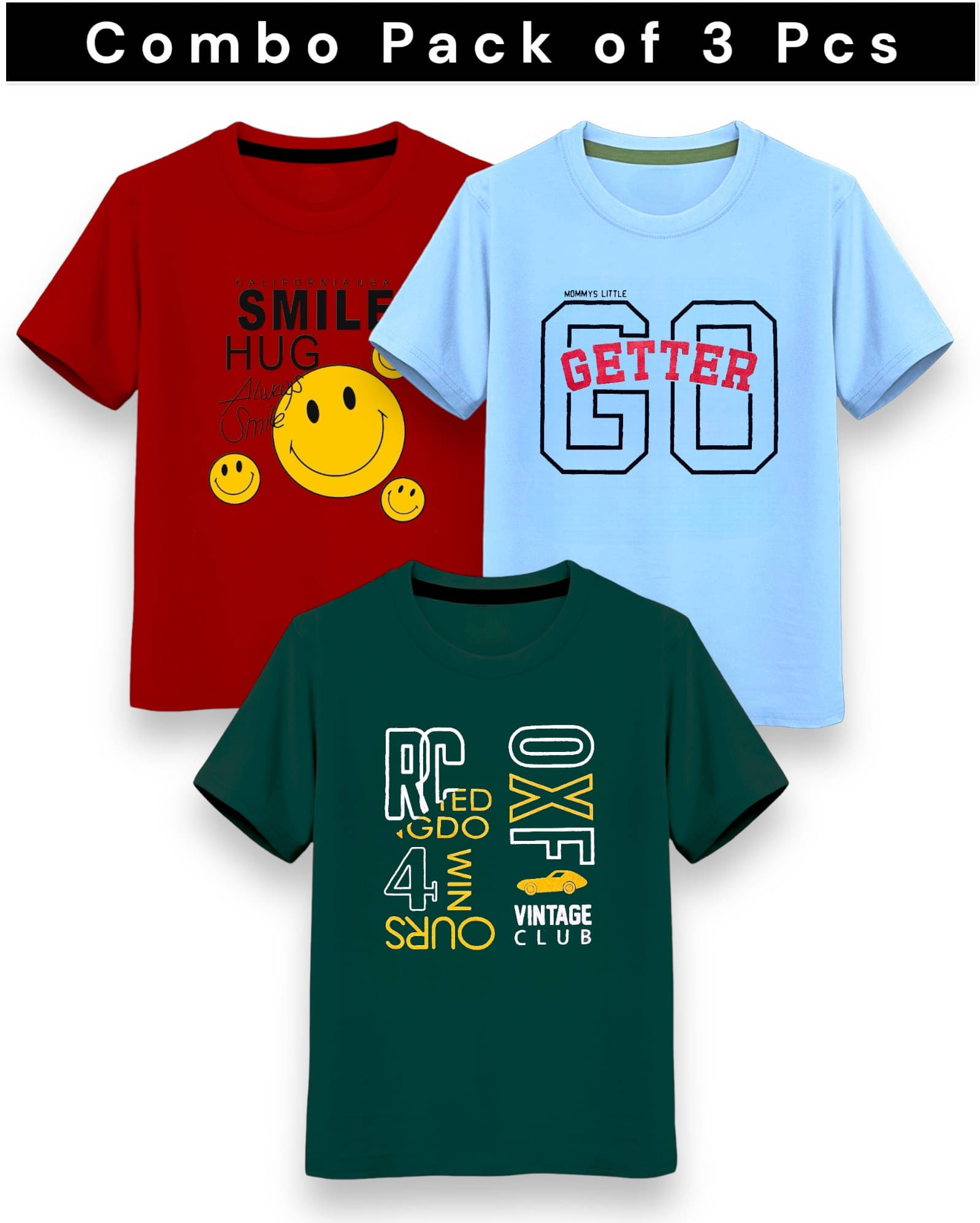     			NI FASHION Pack of 2 Boys Cotton Blend Polo T-Shirt ( Multicolor 4 )