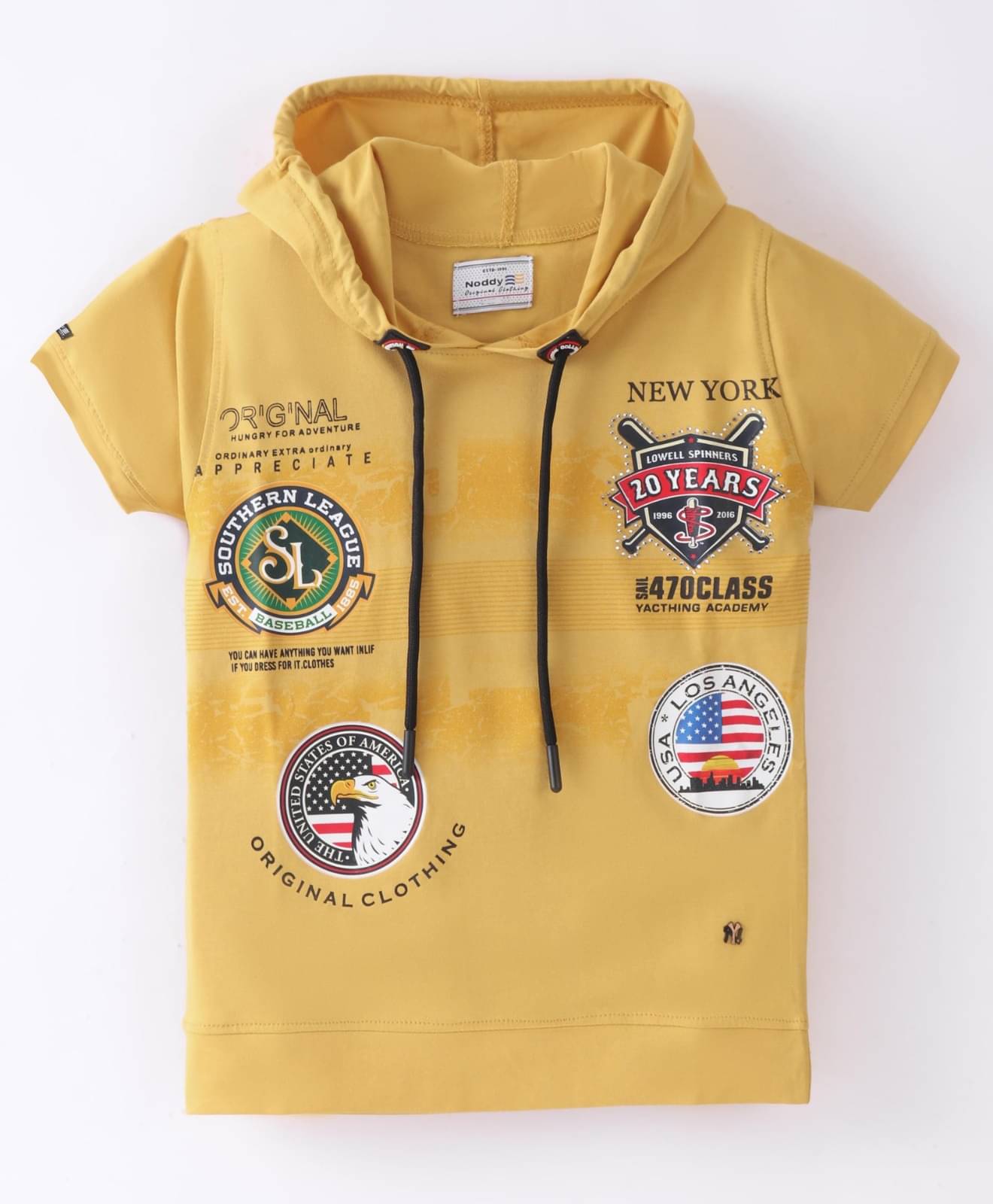     			Noddy Pack of 1 Boys Cotton Blend T-Shirt ( Yellow )