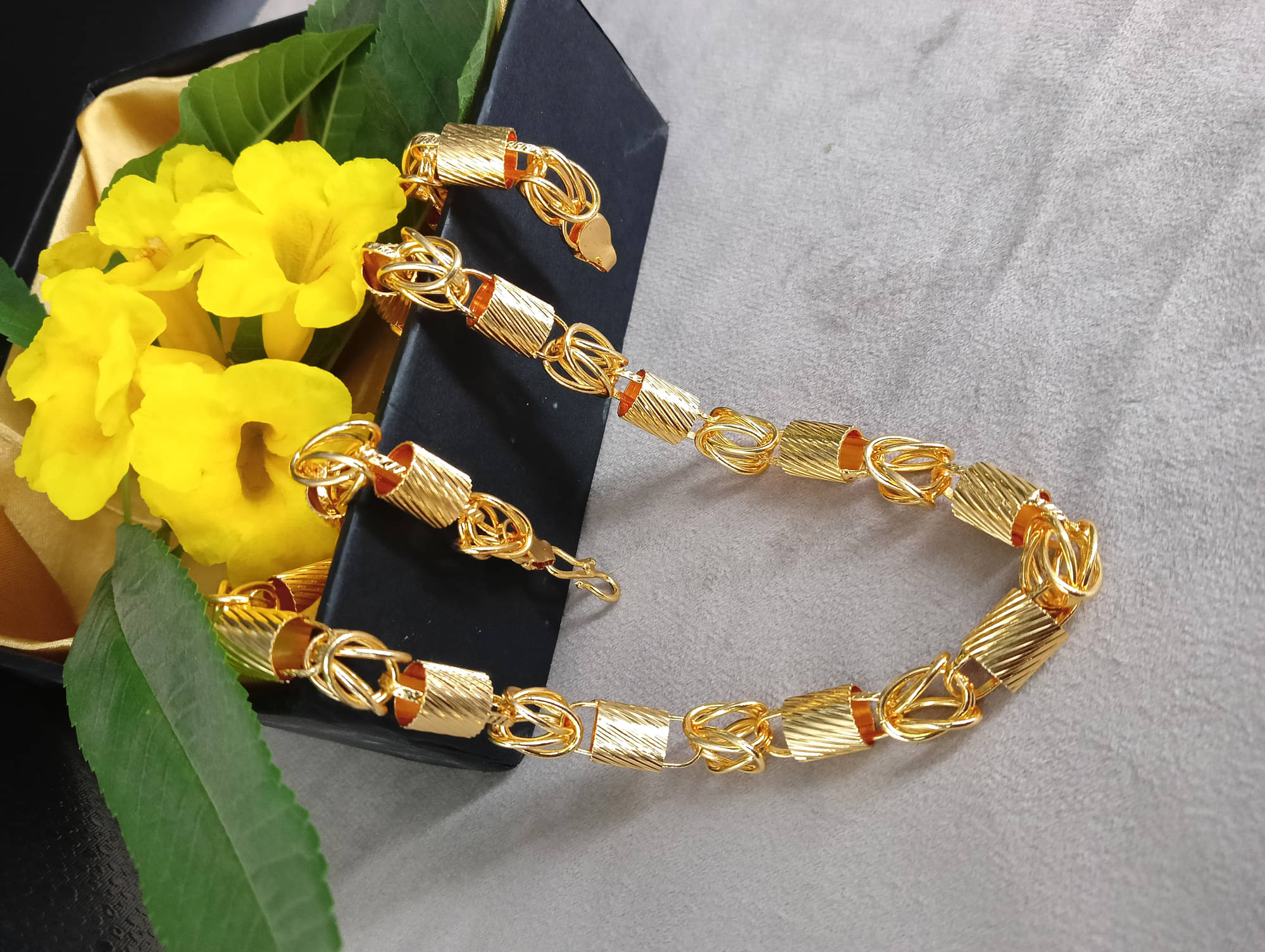     			RANEM Gold Plated Chain ( Set of 1 )