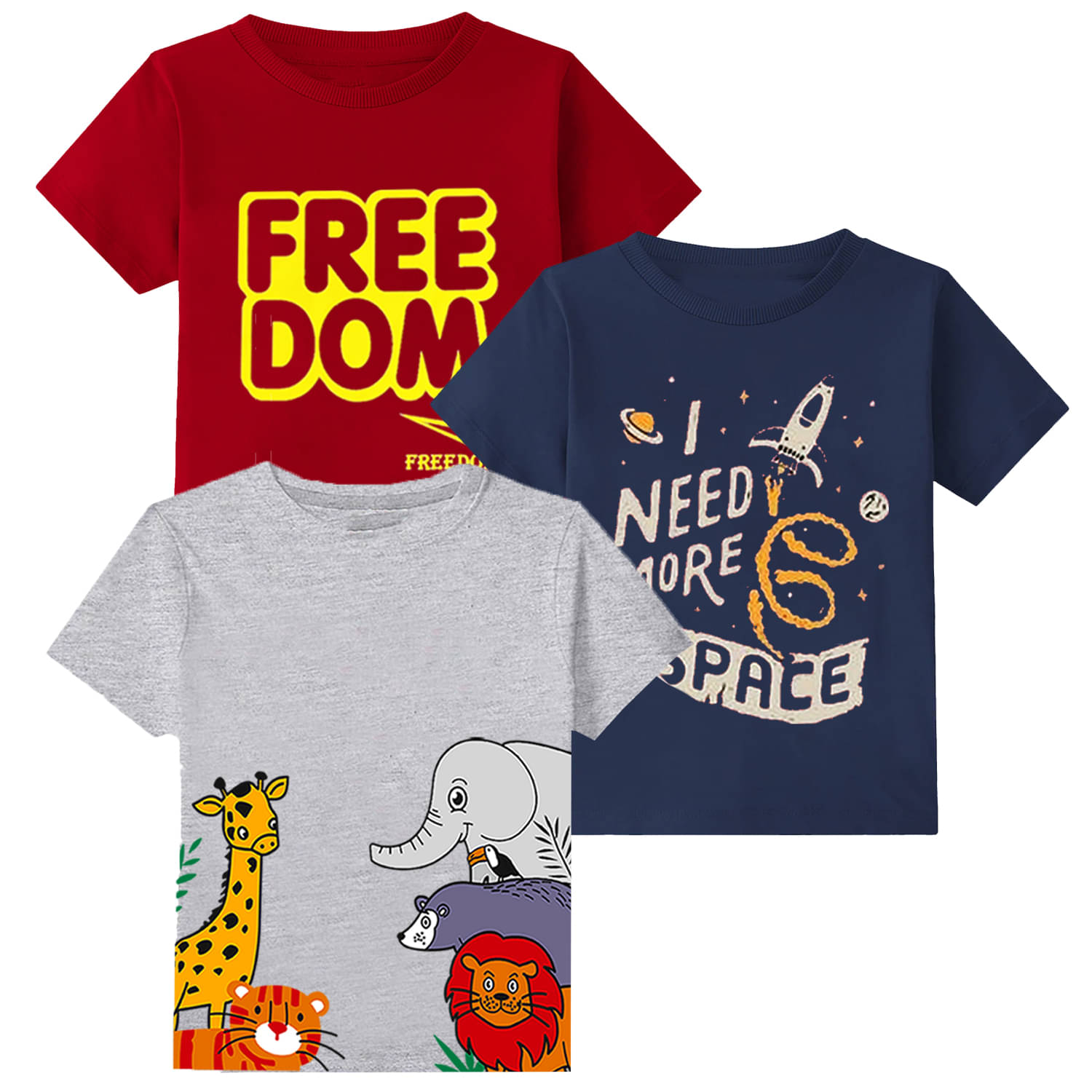     			TitTom Pack of 1 Boys Cotton T-Shirt ( Multicolor 10 )