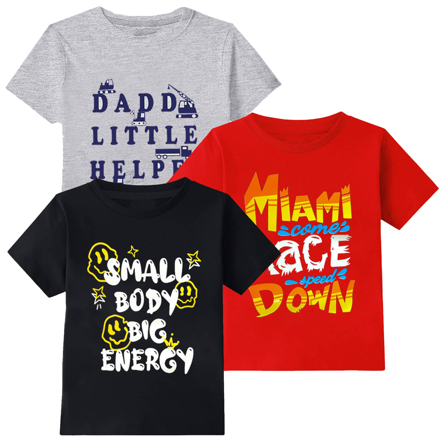     			TitTom Pack of 2 Boys Cotton T-Shirt ( Multicolor 3 )