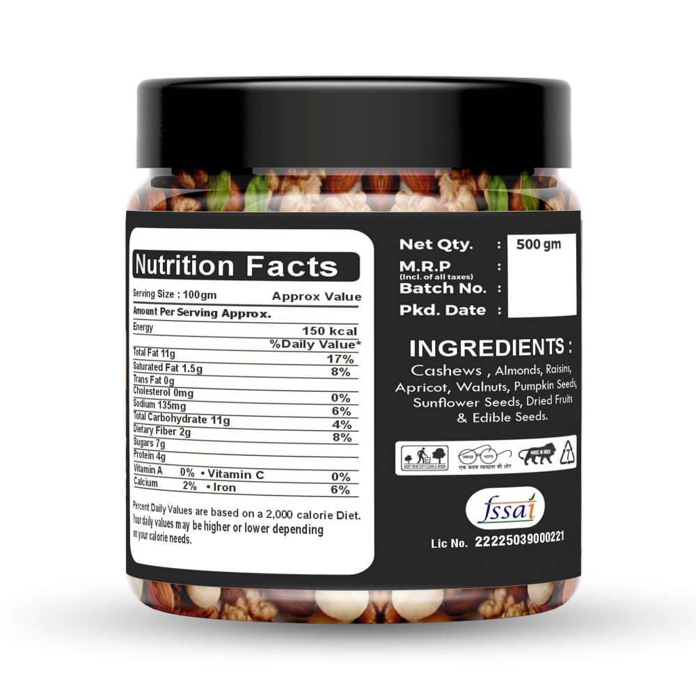 Anshu Farms Mixed Nuts 1KG Anshu Farms Mixed Nuts 1KG