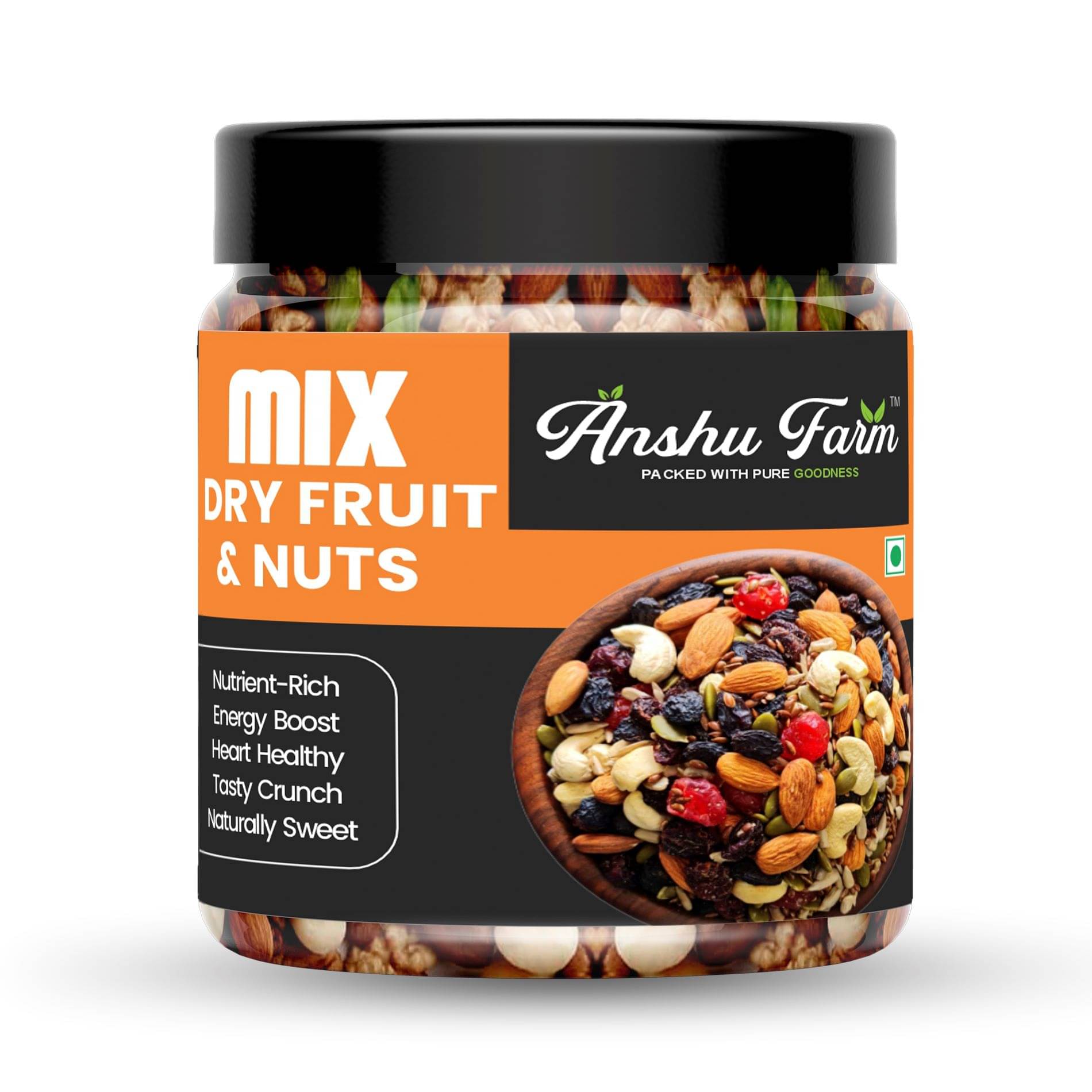 Anshu Farms Mixed Nuts 500GM Anshu Farms Mixed Nuts 500GM