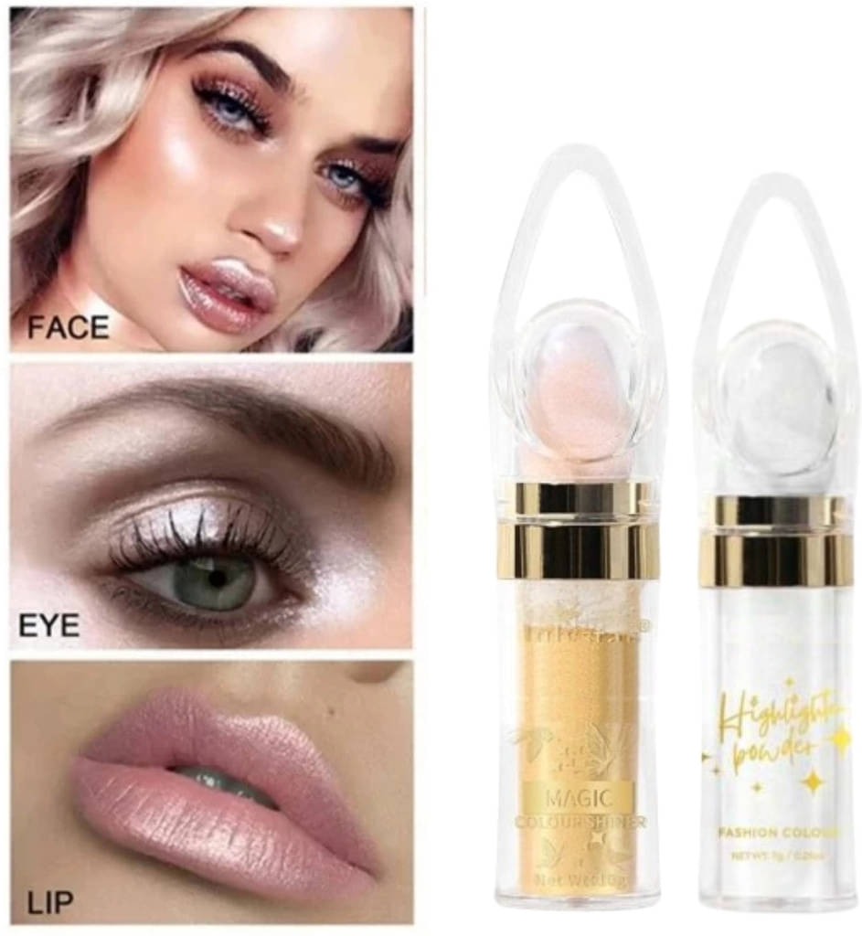     			BLUST & FAMME Long Lasting Gold & Silver Higlighter Stick ( Pack of 2)