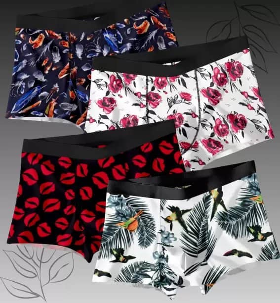 CAVENDRES Pack of 4 Cotton Blend Briefs For Men's ( Multicolor )