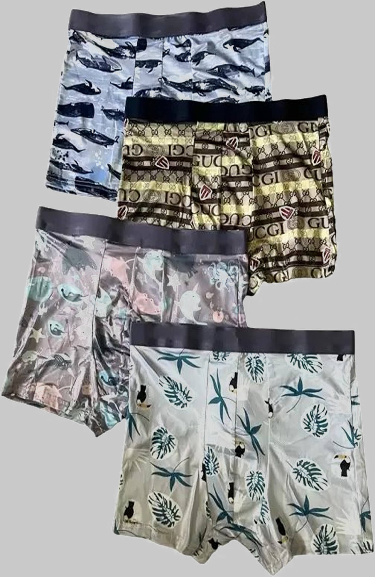 CAVENDRES Pack of 4 Cotton Blend Briefs For Men's ( Multicolor )