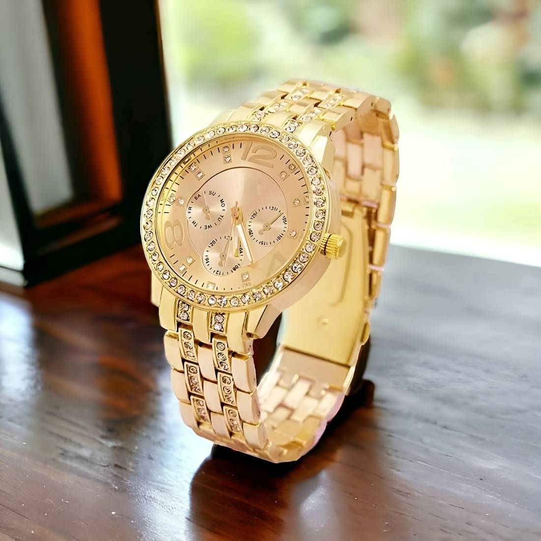     			Cosmic Gold Metal Analog Womens Watch