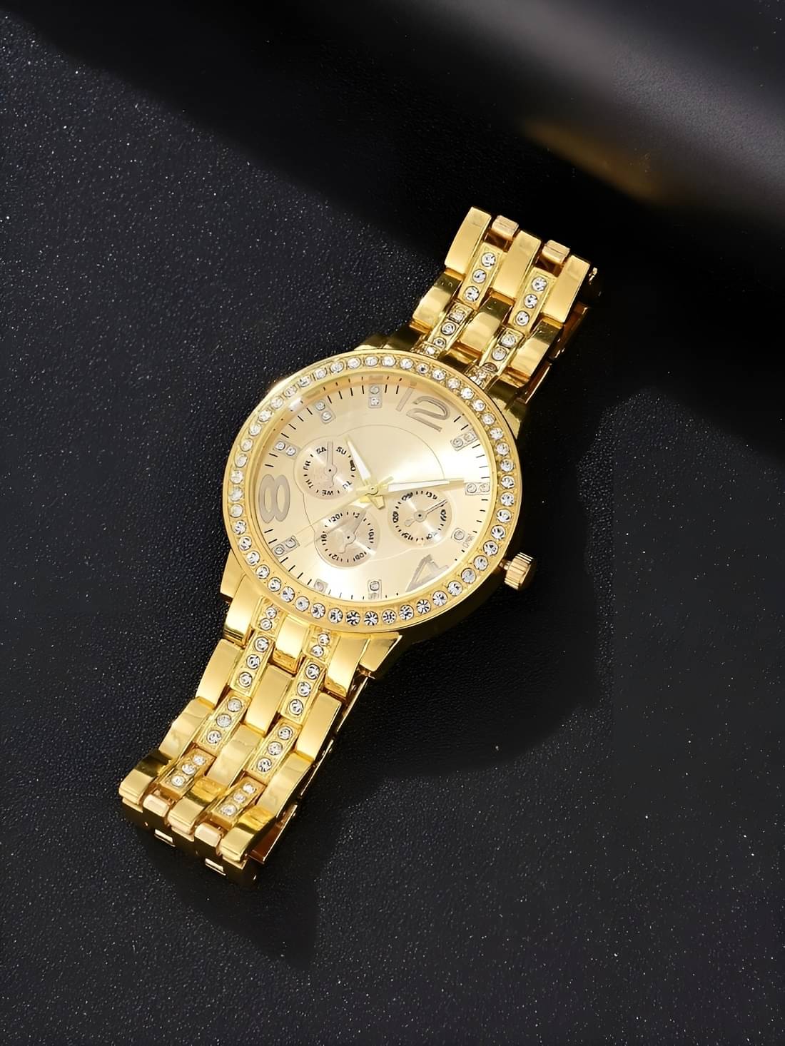     			Cosmic Gold Metal Analog Womens Watch